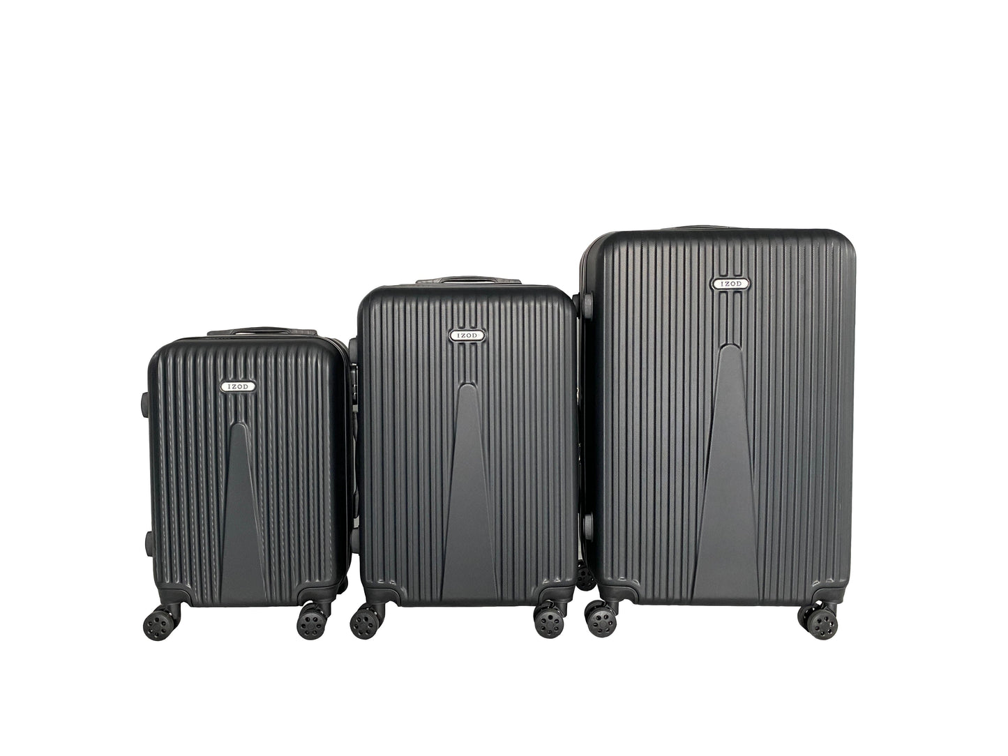 IZOD Janisa Expandable ABS Hard shell Lightweight 360 Dual Spinning Wheels Combo Lock 28", 24", 20" 3 Piece Luggage Set