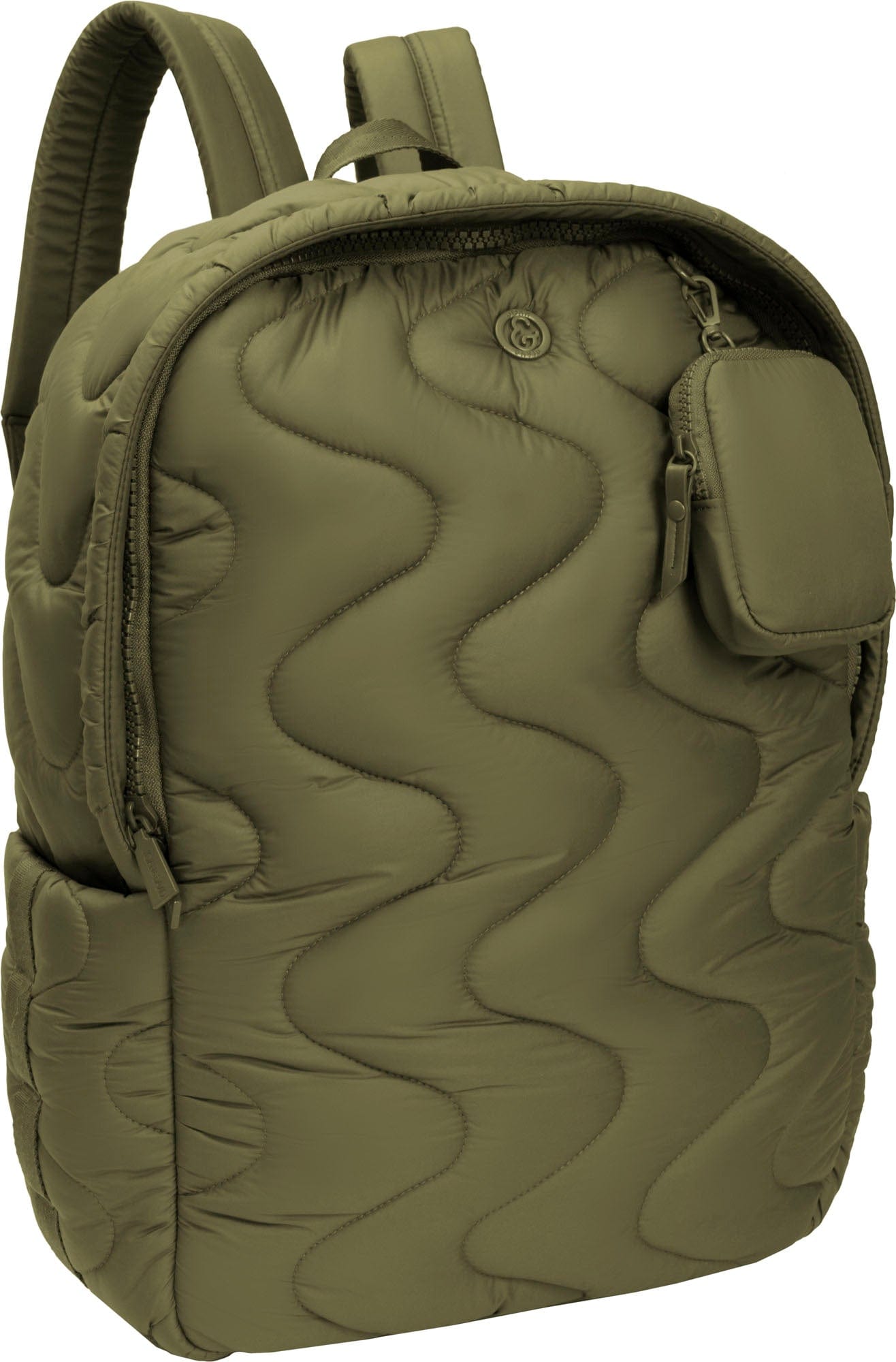 Joan & David Wave Quilted Puffer Nylon 18 Inch Workbook Backpack