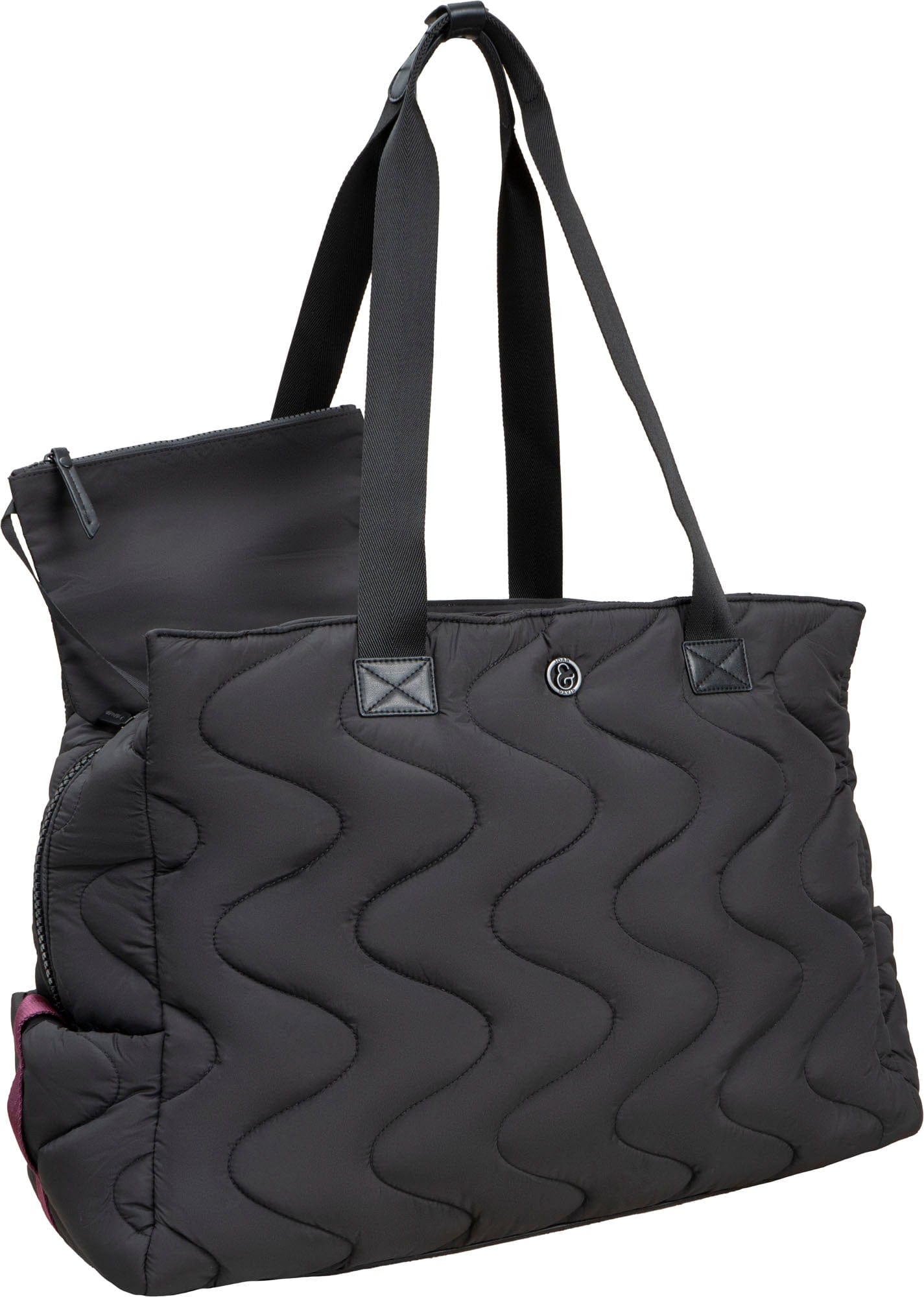 Joan & David Puffer Parachute Wave Nylon Tote