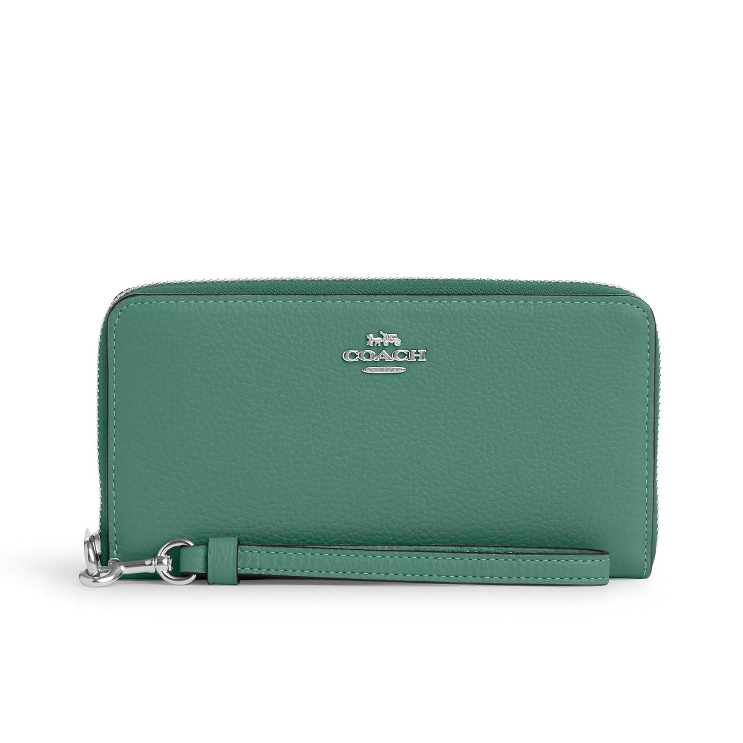 title:Coach Women's Long Zip Around Wallet;color:Bright Green