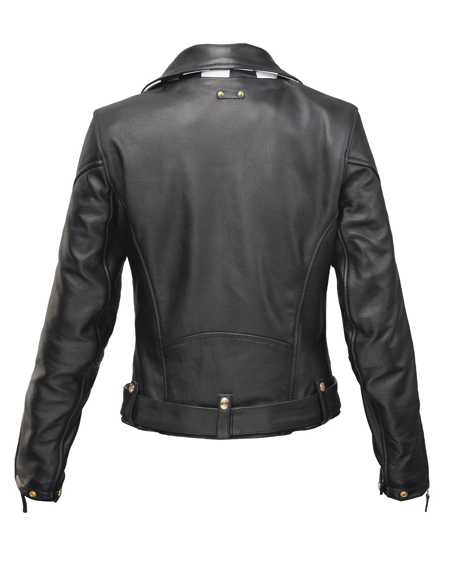 title:EUDOXIE JL-EVE-AMY  LEATHER JACKET BLACK;color:Black