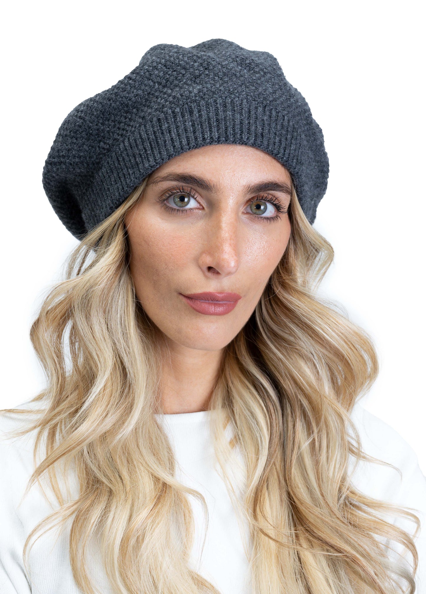 Jones New York Waffle Knit Beret