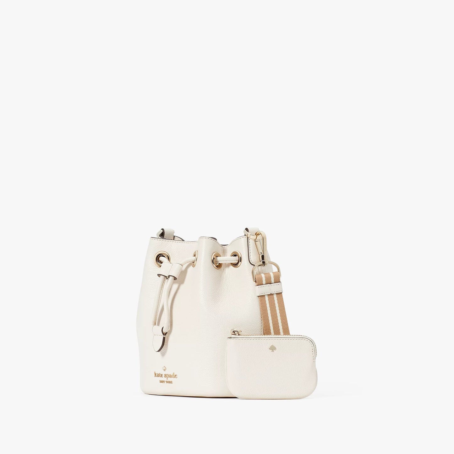 title:Kate Spade Women's Rosie Small Bucket Bag;color:Parchment Multi

