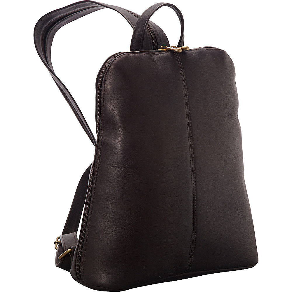 title:Le Donne Leather Womens Tech Friendly Backpack;color:CAFE