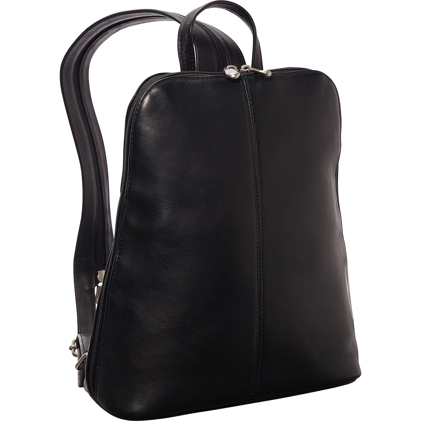 title:Le Donne Leather Womens Tech Friendly Backpack;color:BLACK