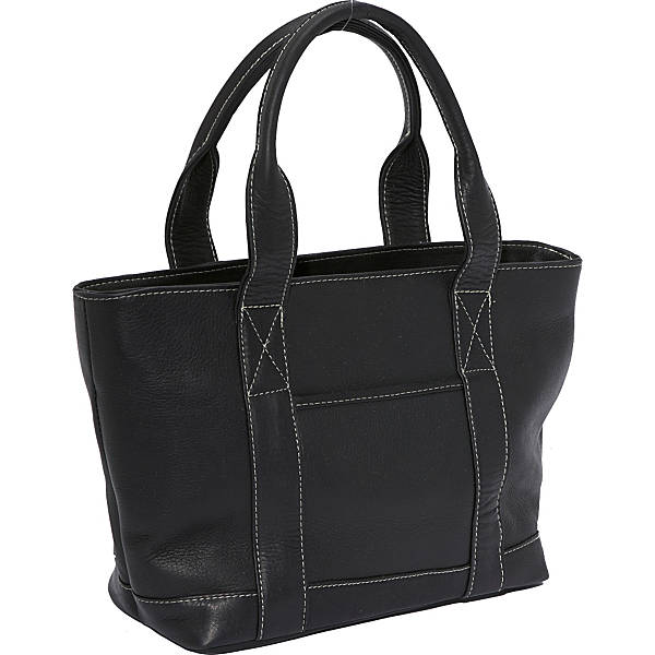 title:Le Donne Leather Double Strap Small Pocket Bag;color:BLACK