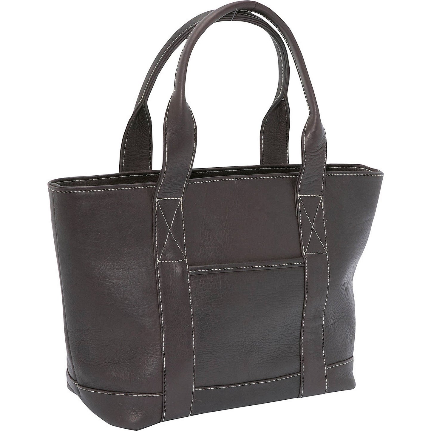 title:Le Donne Leather Double Strap Small Pocket Bag;color:CAFE