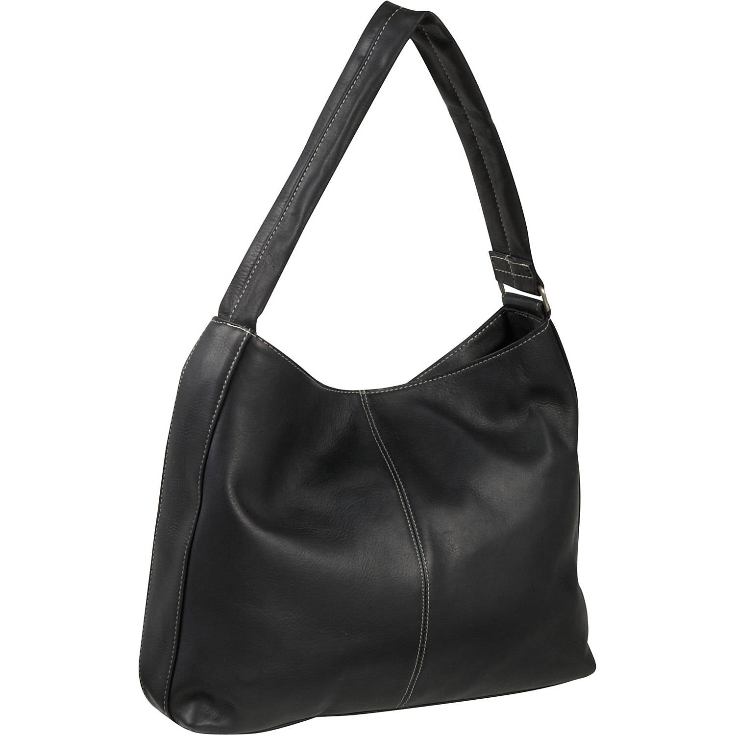 title:Le Donne Leather Shoulder Bag with Side Zip Pocket;color:CAFE