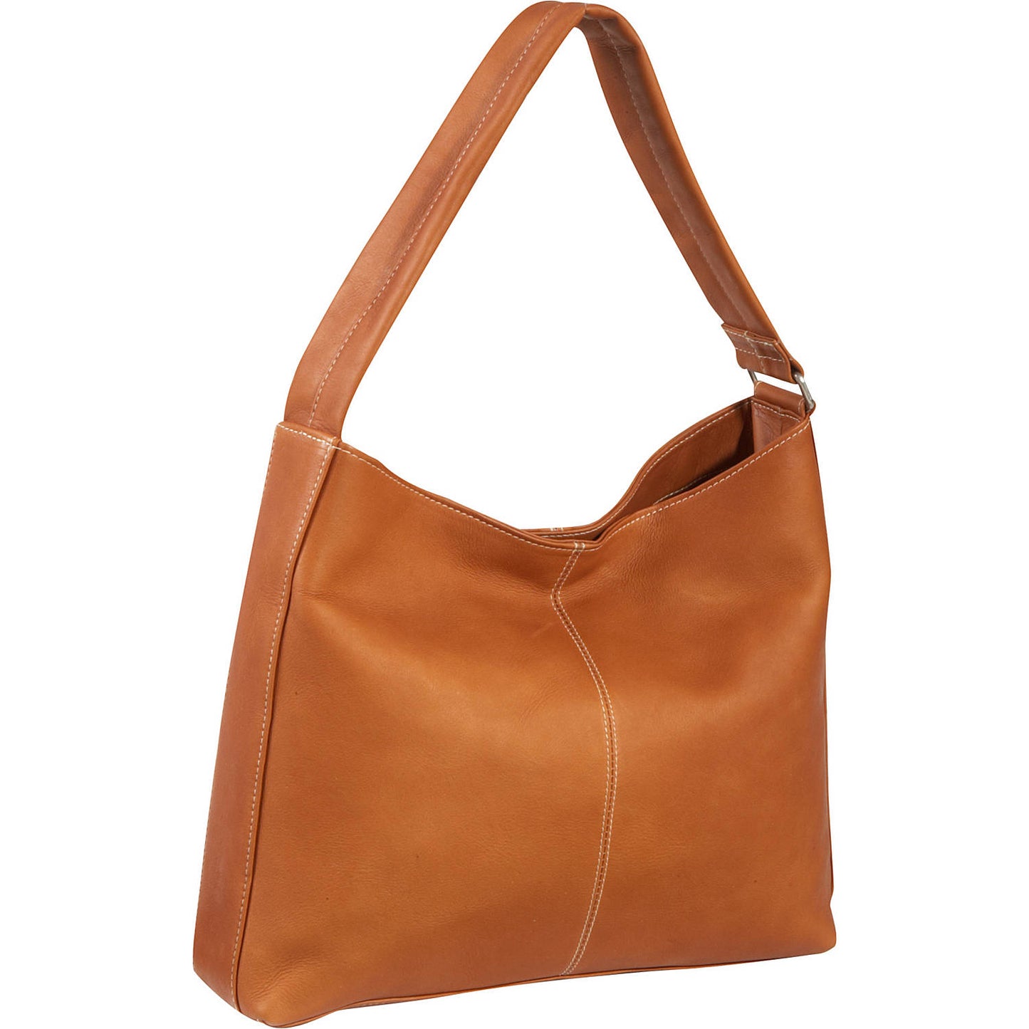 title:Le Donne Leather Shoulder Bag with Side Zip Pocket;color:TAN