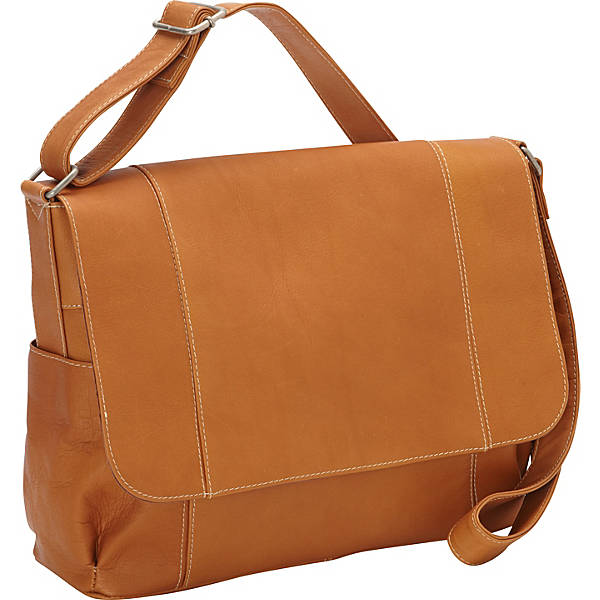 title:Le Donne Leather Flap Over Shoulder Bag;color:TAN