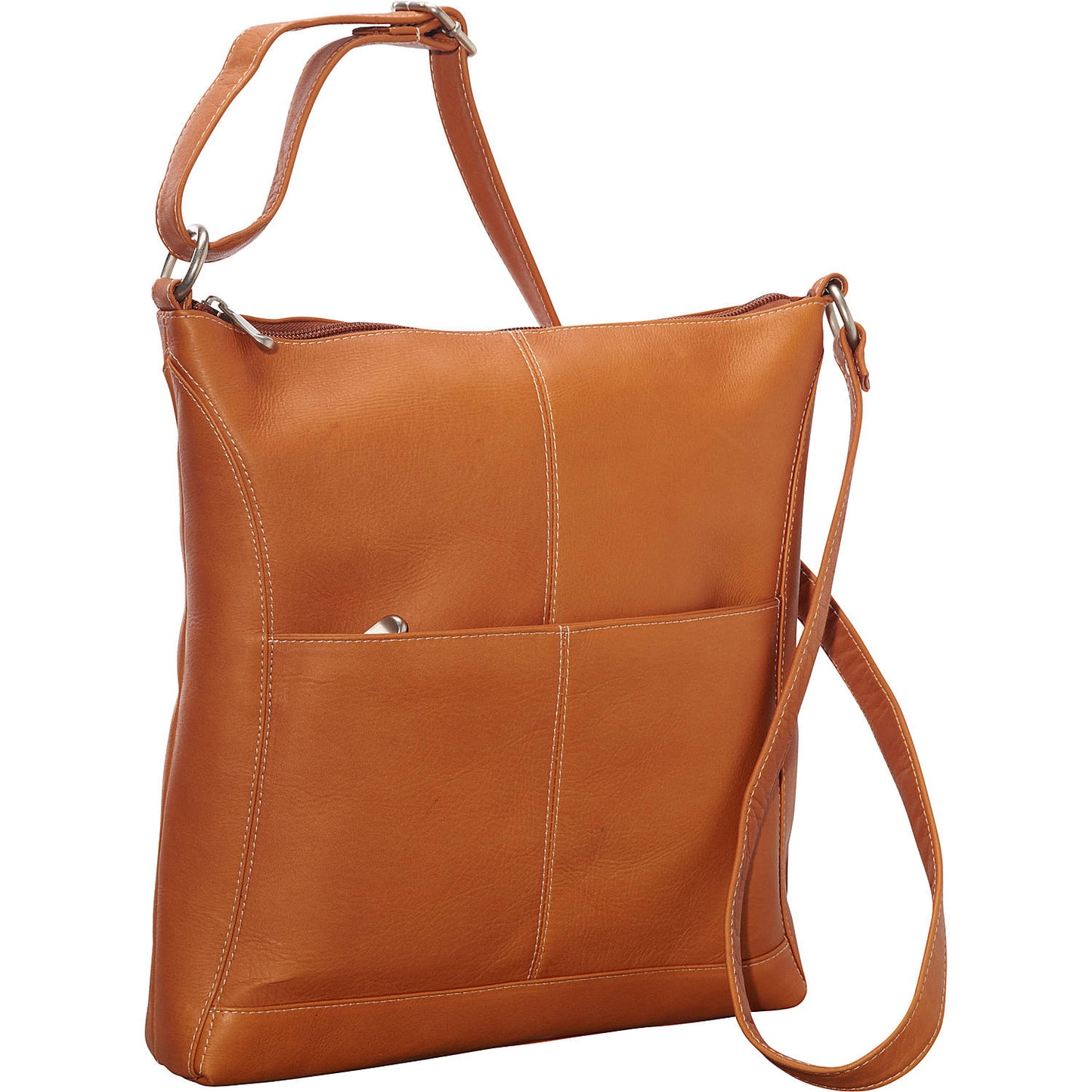 title:Le Donne Leather Easy Slip Crossbody Shoulder Bag;color:TAN