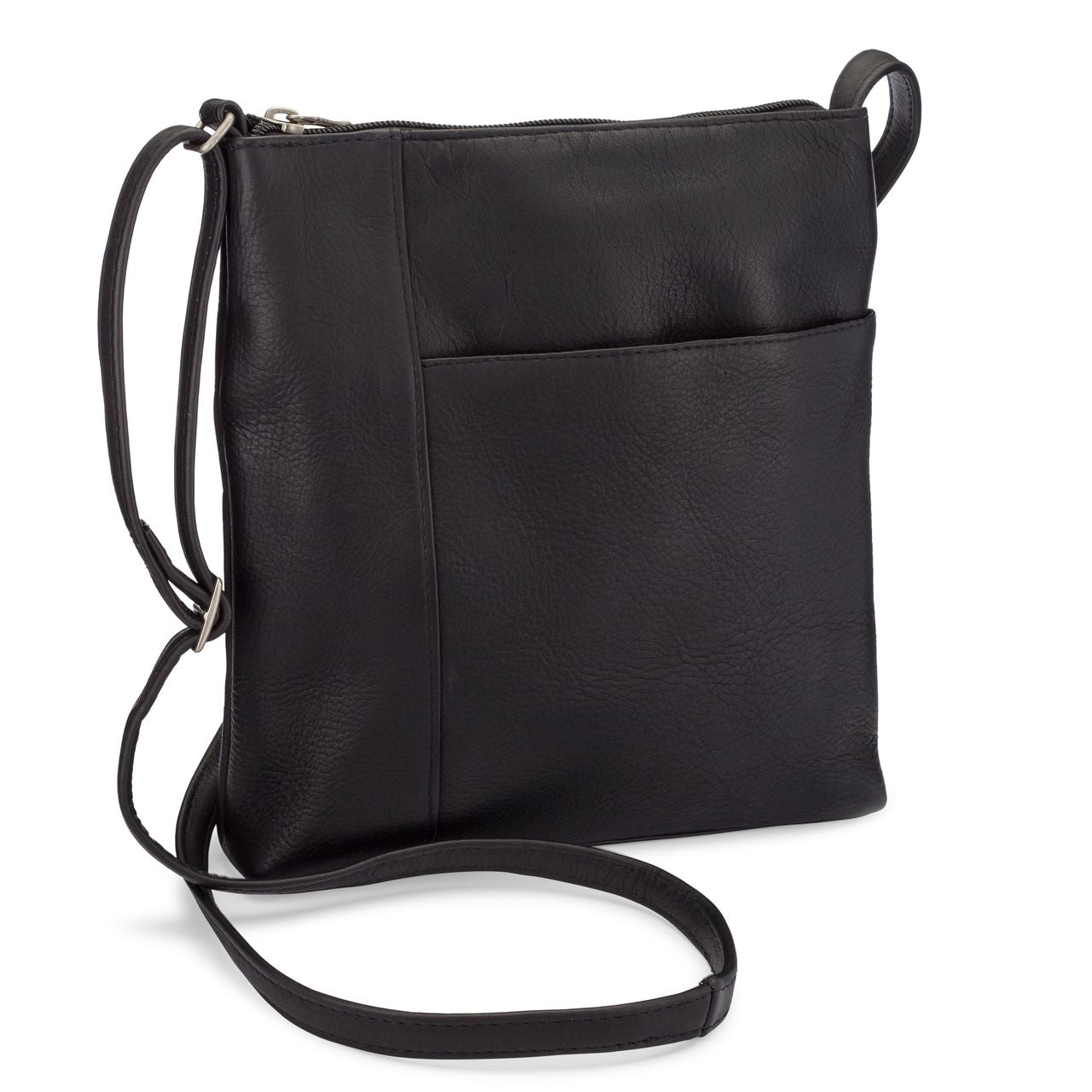 title:Le Donne Leather Runaway Crossbody;color:BLACK