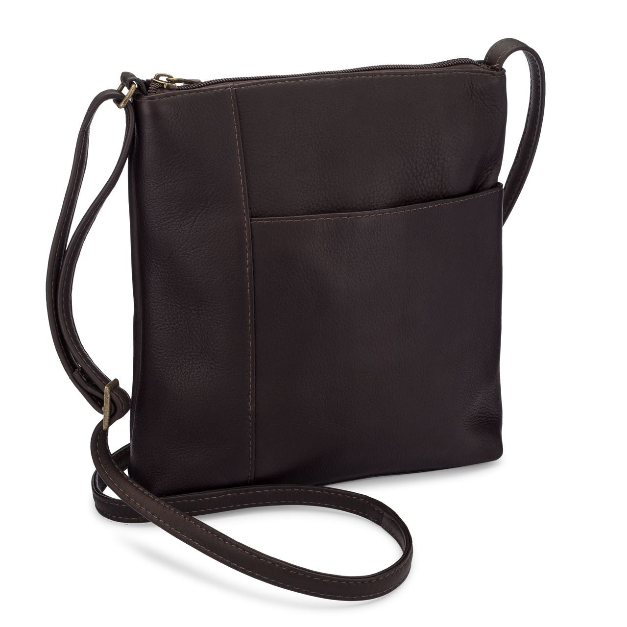 title:Le Donne Leather Runaway Crossbody;color:CAFE