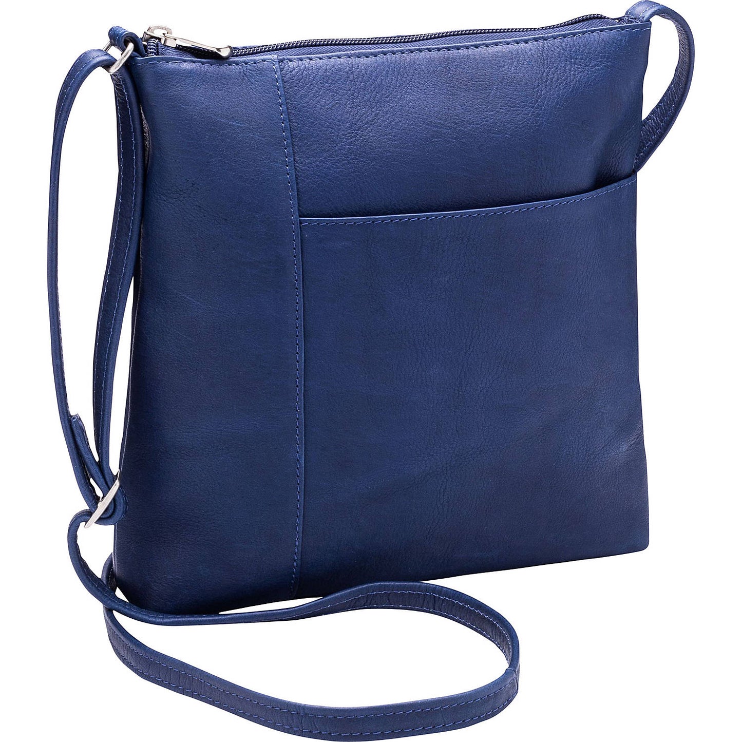 title:Le Donne Leather Runaway Crossbody;color:NAVY