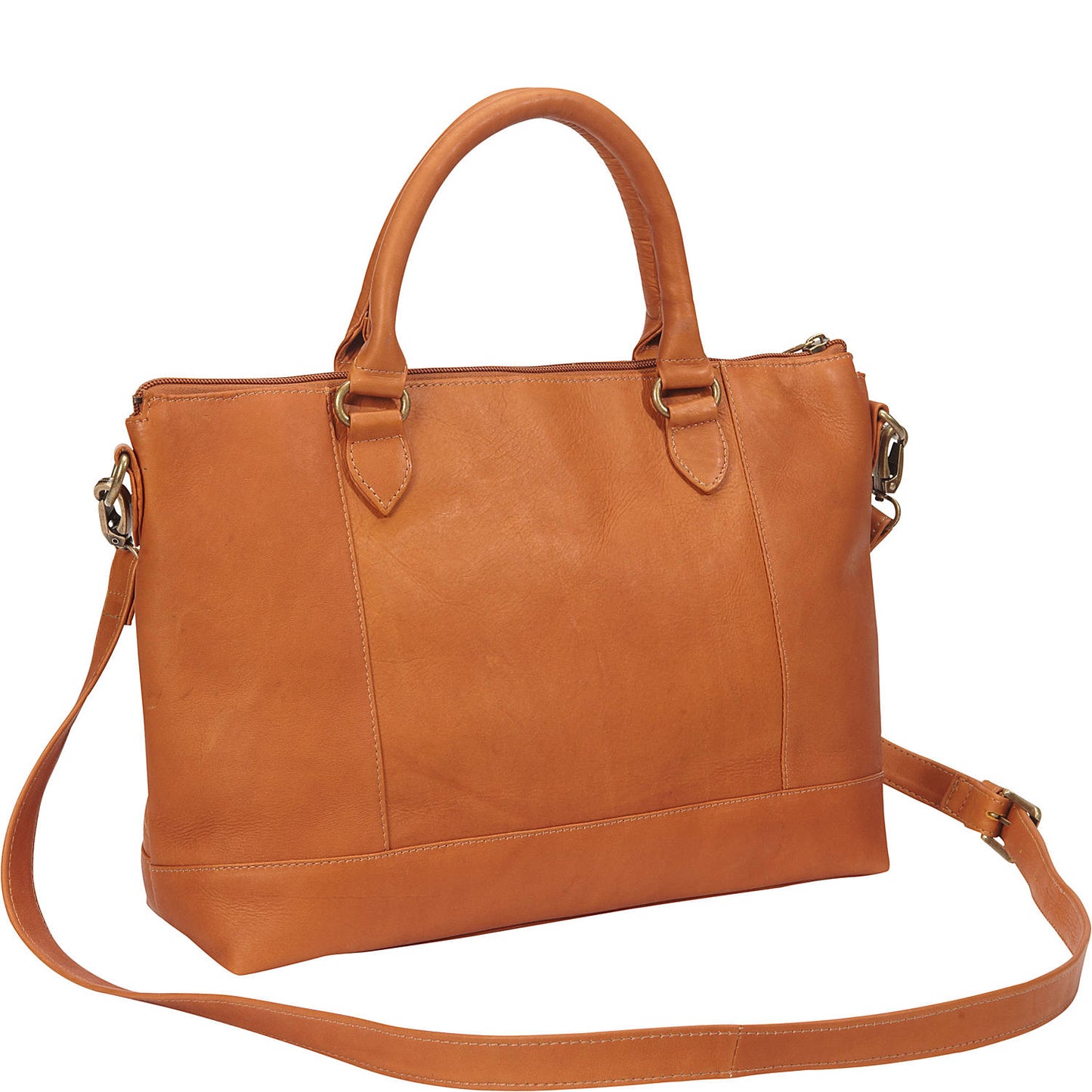 title:Le Donne Leather Lustiano Satchel;color:TAN