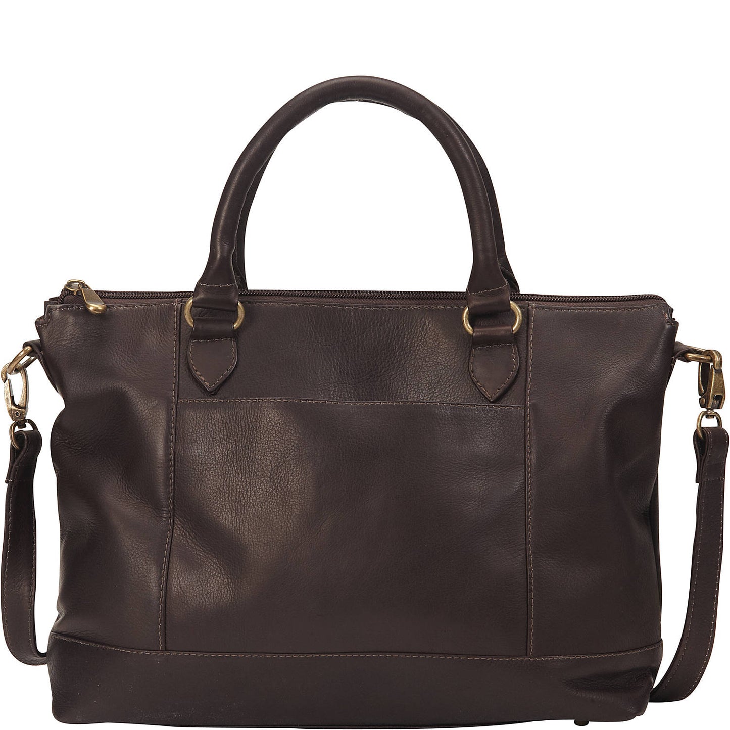 title:Le Donne Leather Lustiano Satchel;color:CAFE