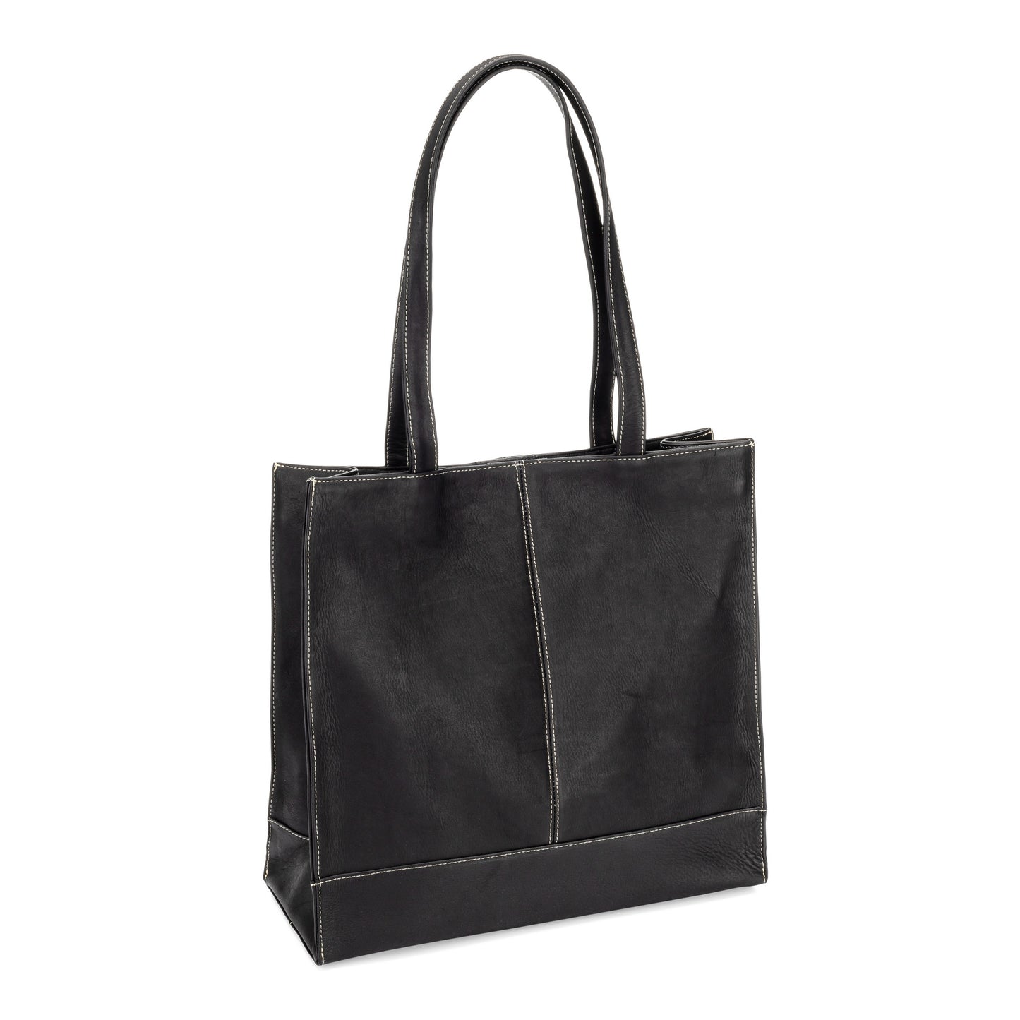 title:Le Donne Leather Everly Tote;color:BLACK