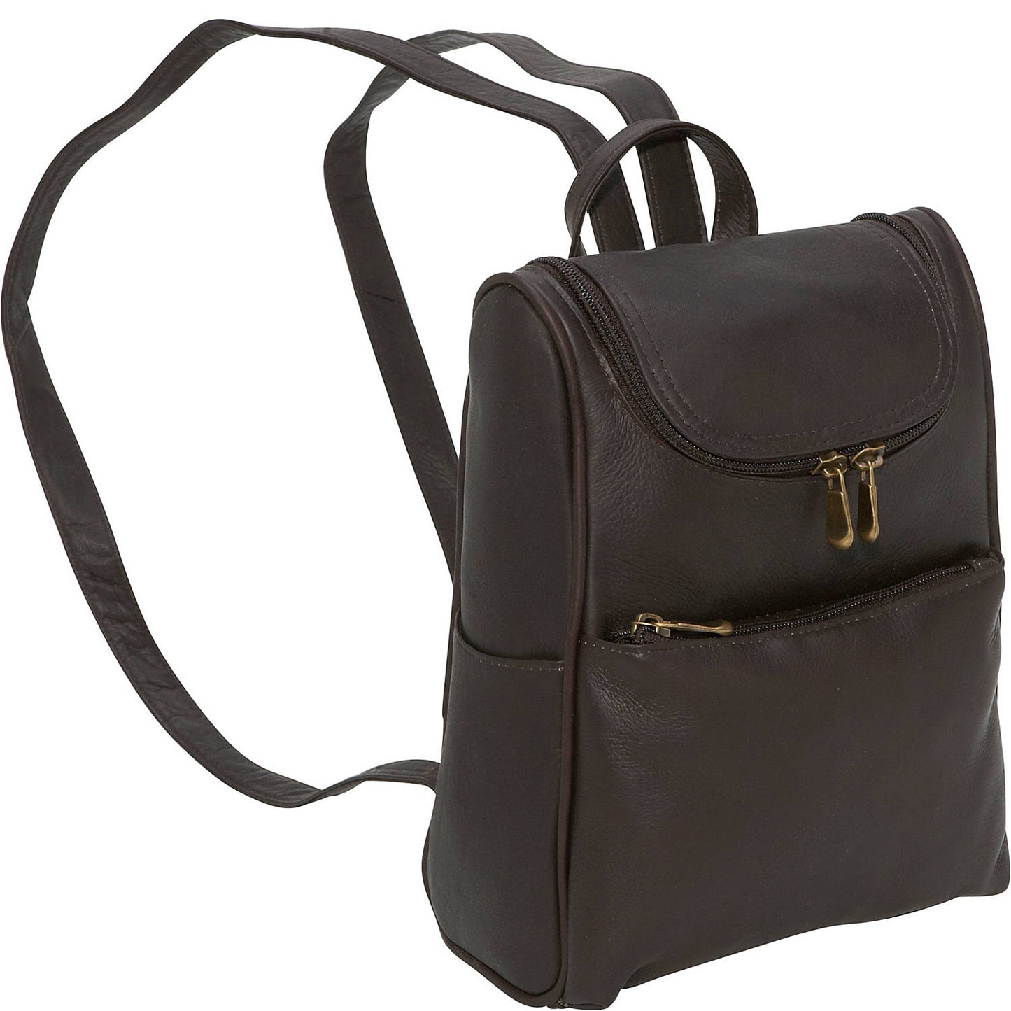 title:Le Donne Leather Women's Day to Day Backpack;color:CAFE