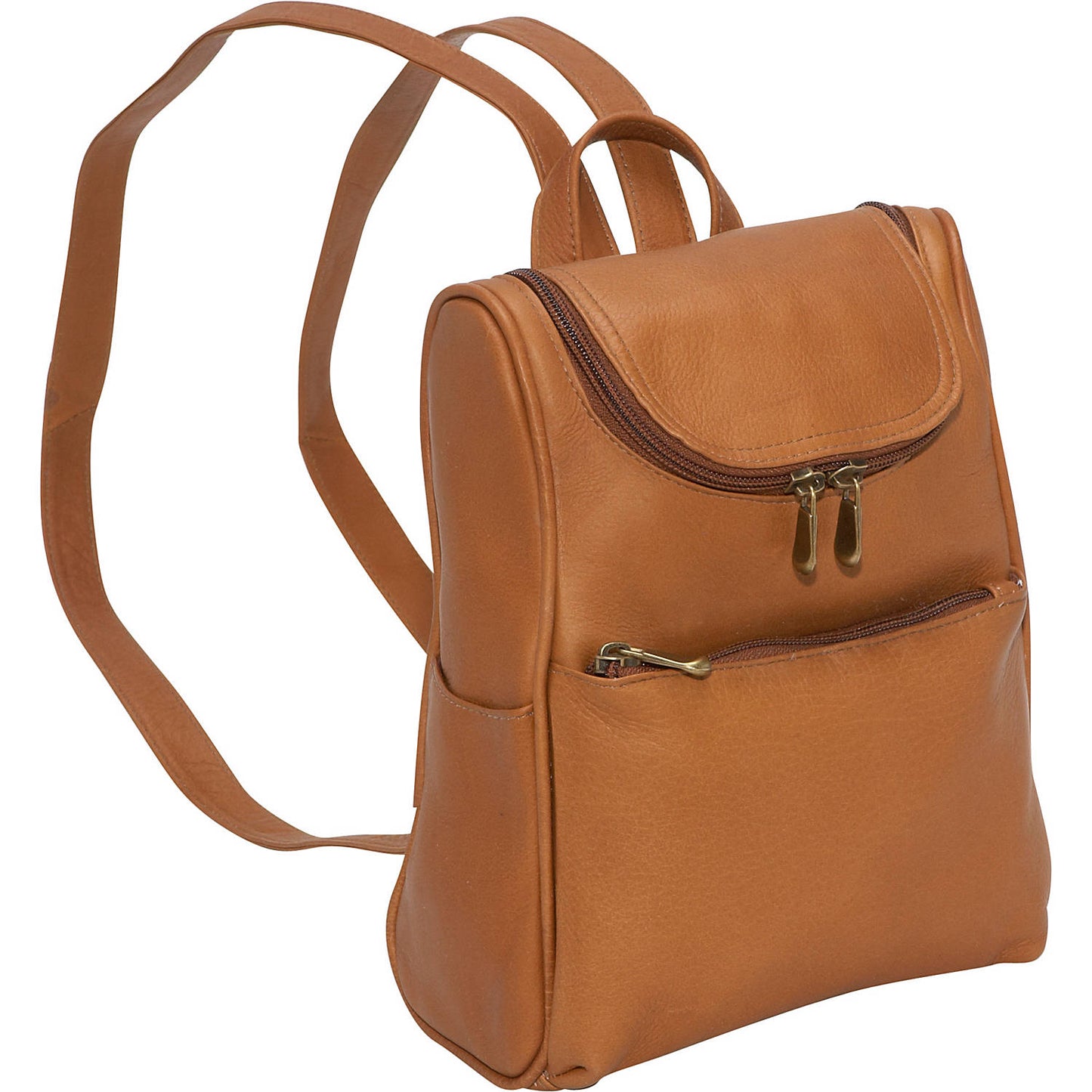 title:Le Donne Leather Women's Day to Day Backpack;color:TAN