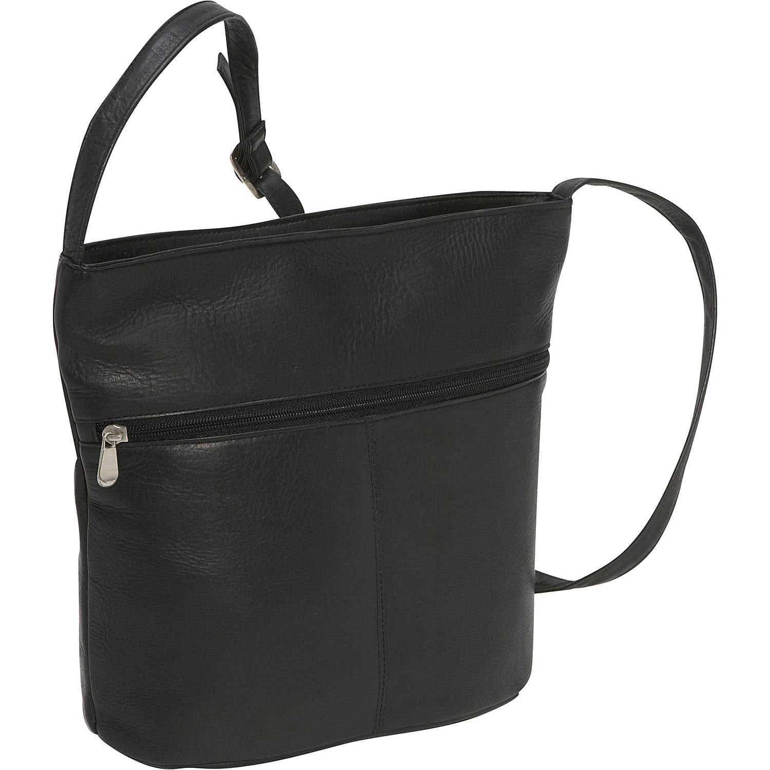 title:Le Donne Leather Bucket Shoulder Bag;color:BLACK