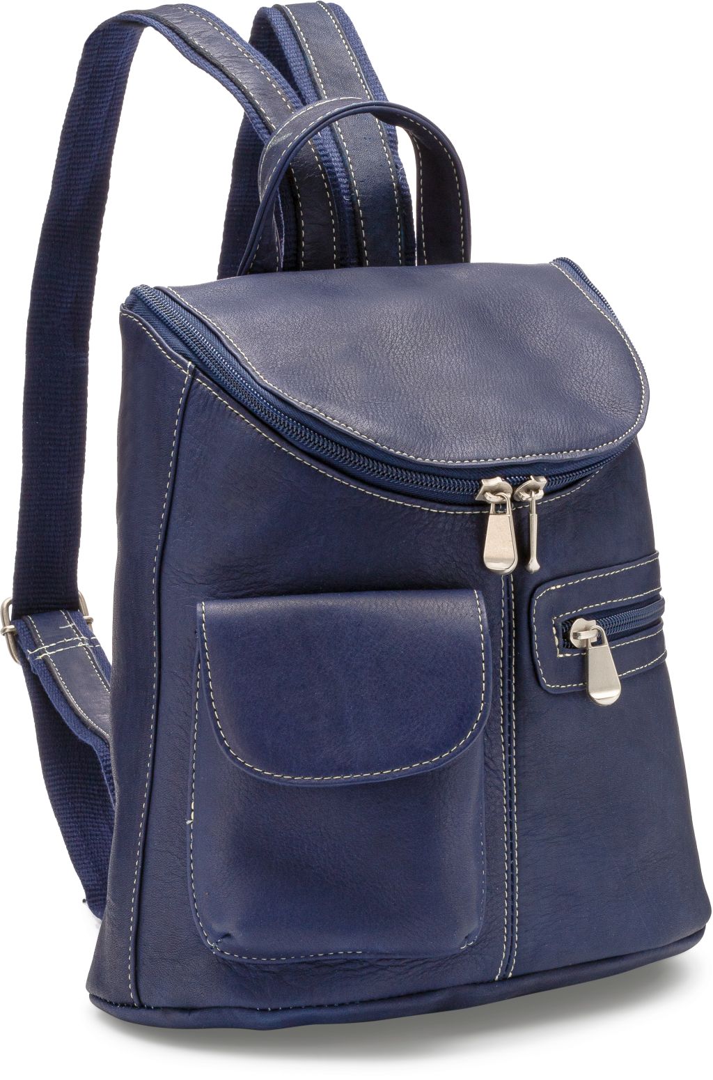 title:Le Donne Leather Lafayette Classic Backpack;color:NAVY