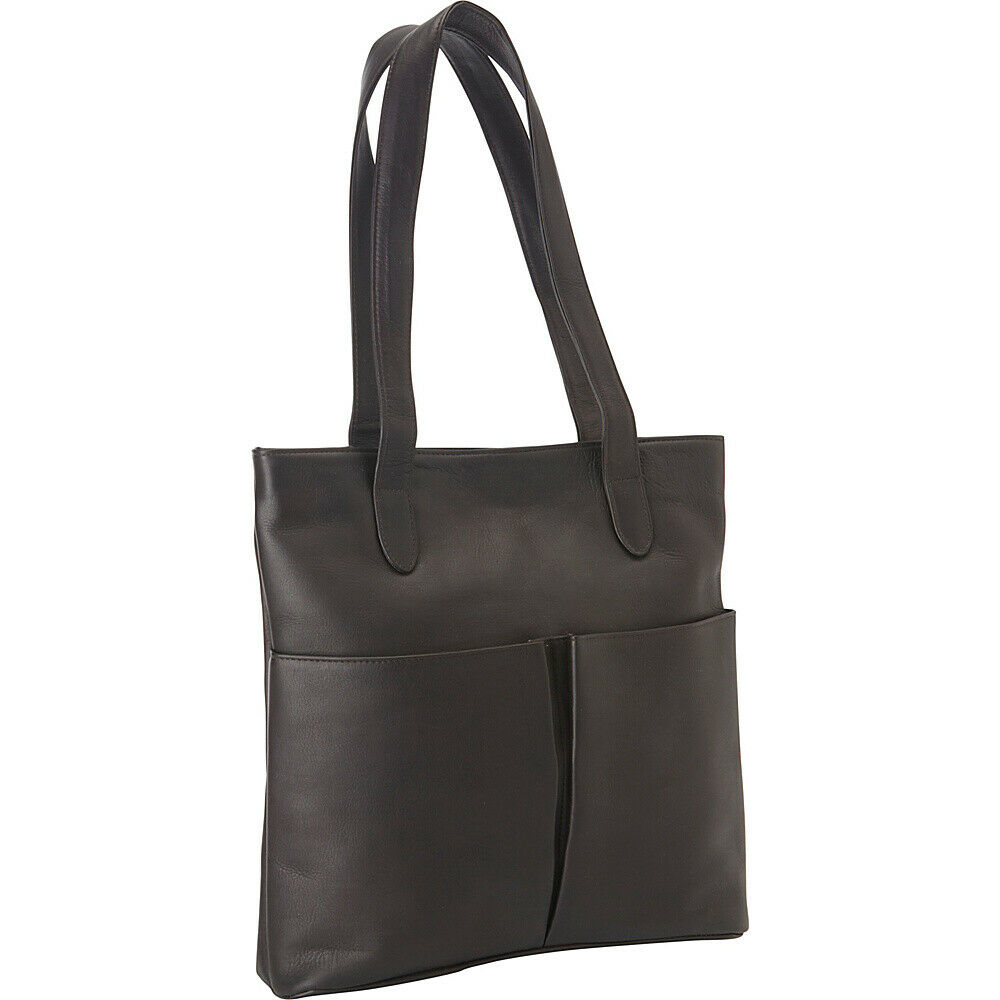 title:Le Donne Leather Destination Tote;color:CAFE