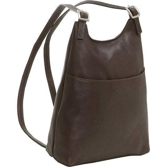 title:Le Donne Leather Laptop Backpack;color:CAFE