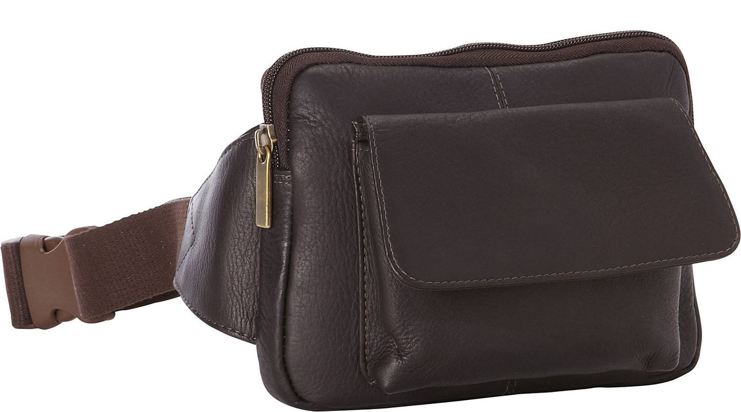 title:Leather Journey Waist Bag;color:Cafe