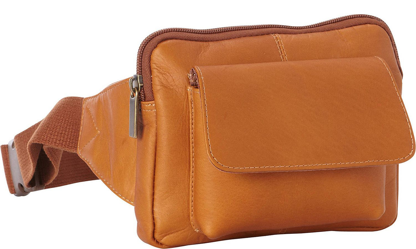 title:Leather Journey Waist Bag;color:Tan