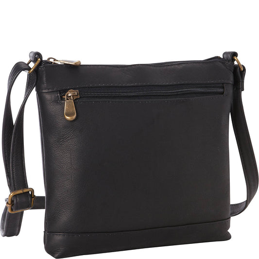 title:Le Donne Leather Savanna Crossbody;color:BLACK