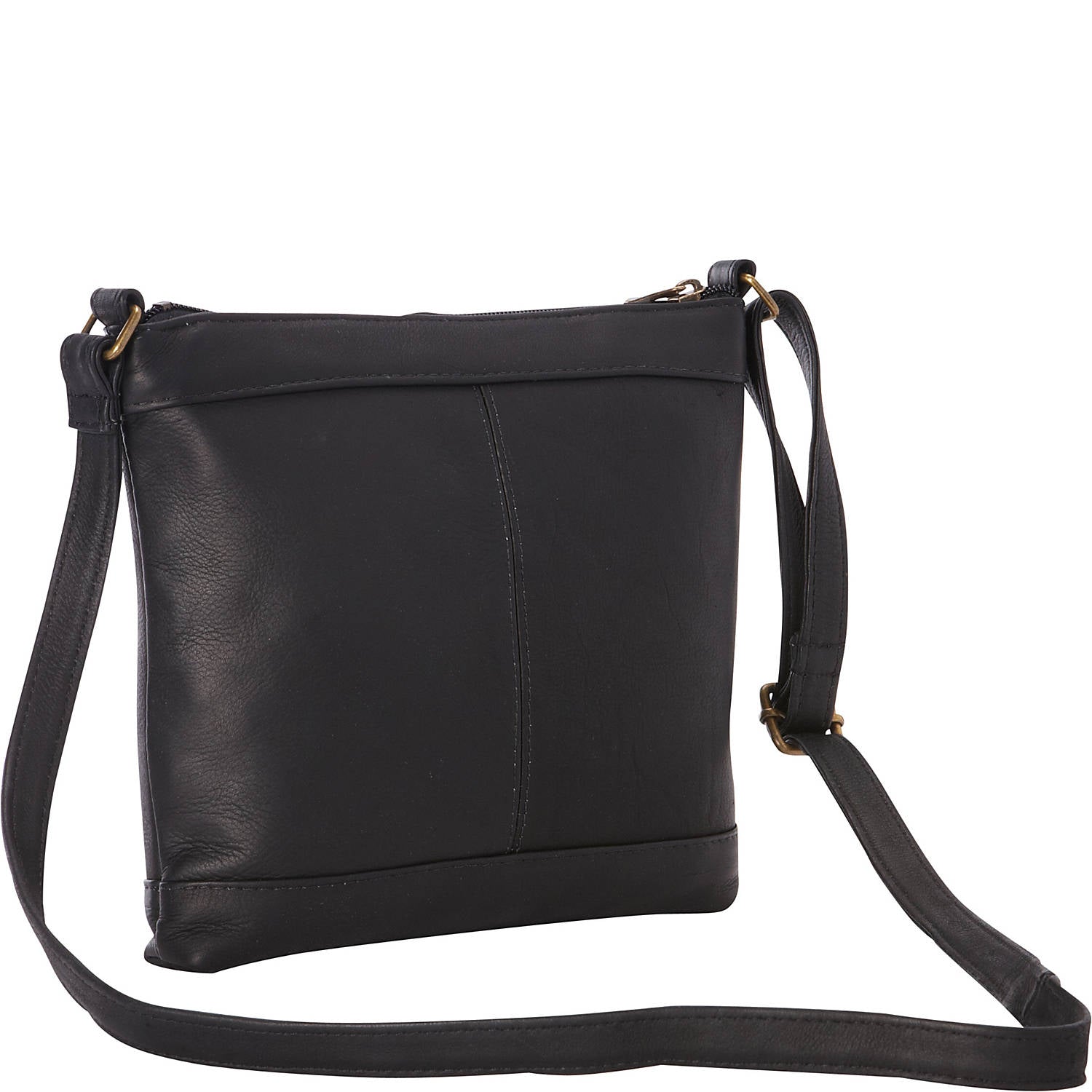 title:Le Donne Leather Savanna Crossbody;color:BLACK