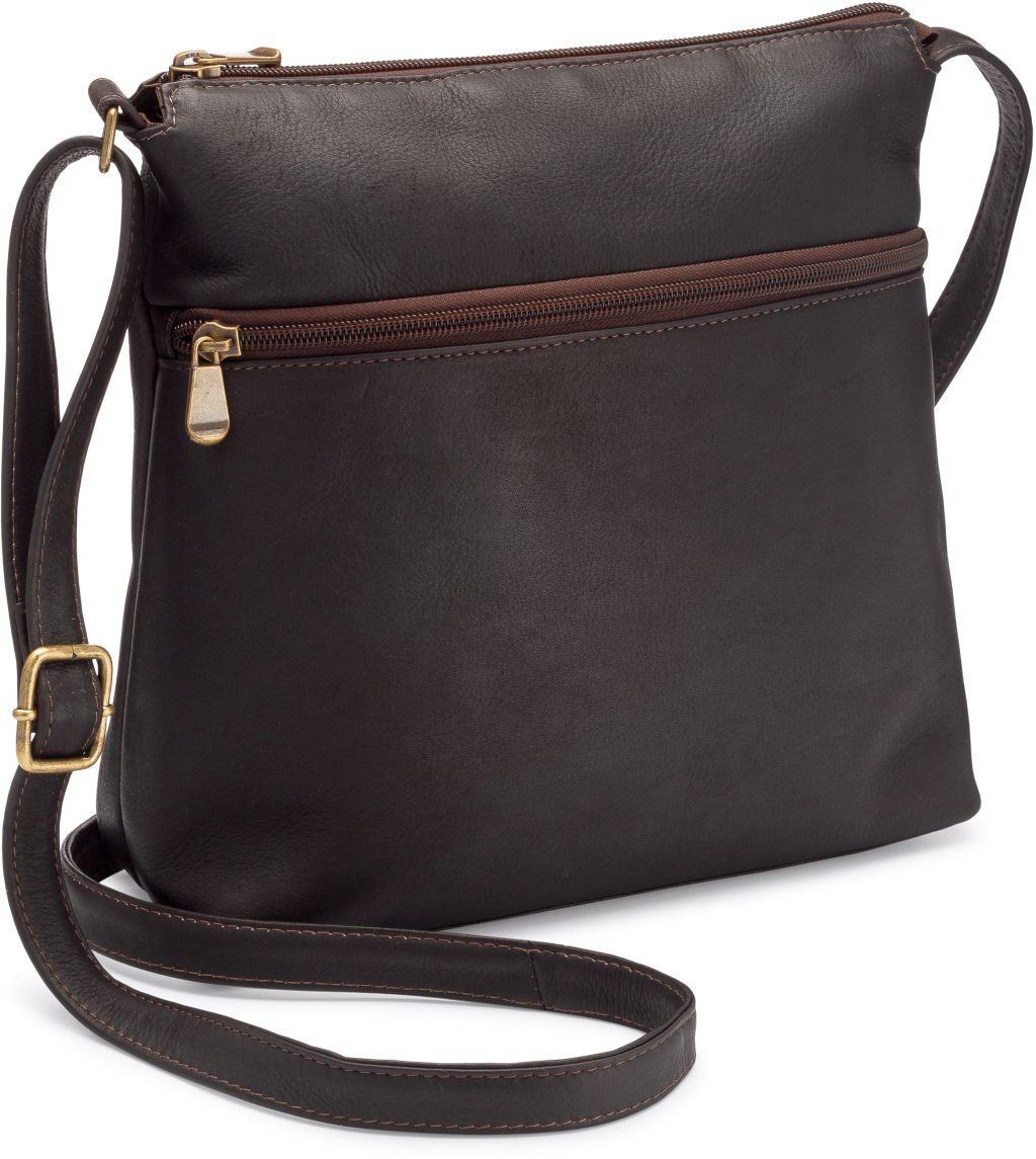 title:Le Donne Leather Ash Ridge Crossbody;color:CAFE