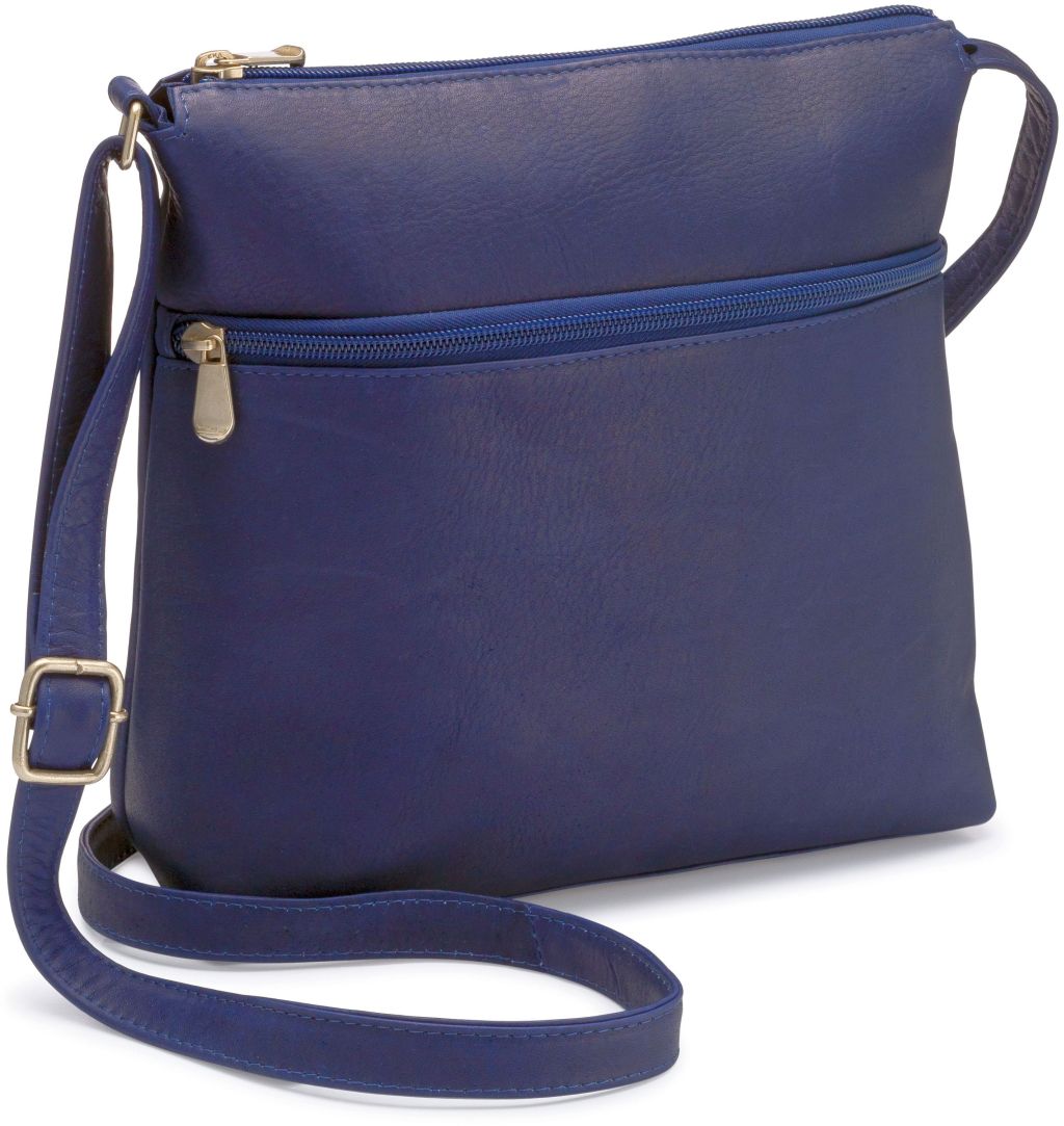 title:Le Donne Leather Ash Ridge Crossbody;color:NAVY