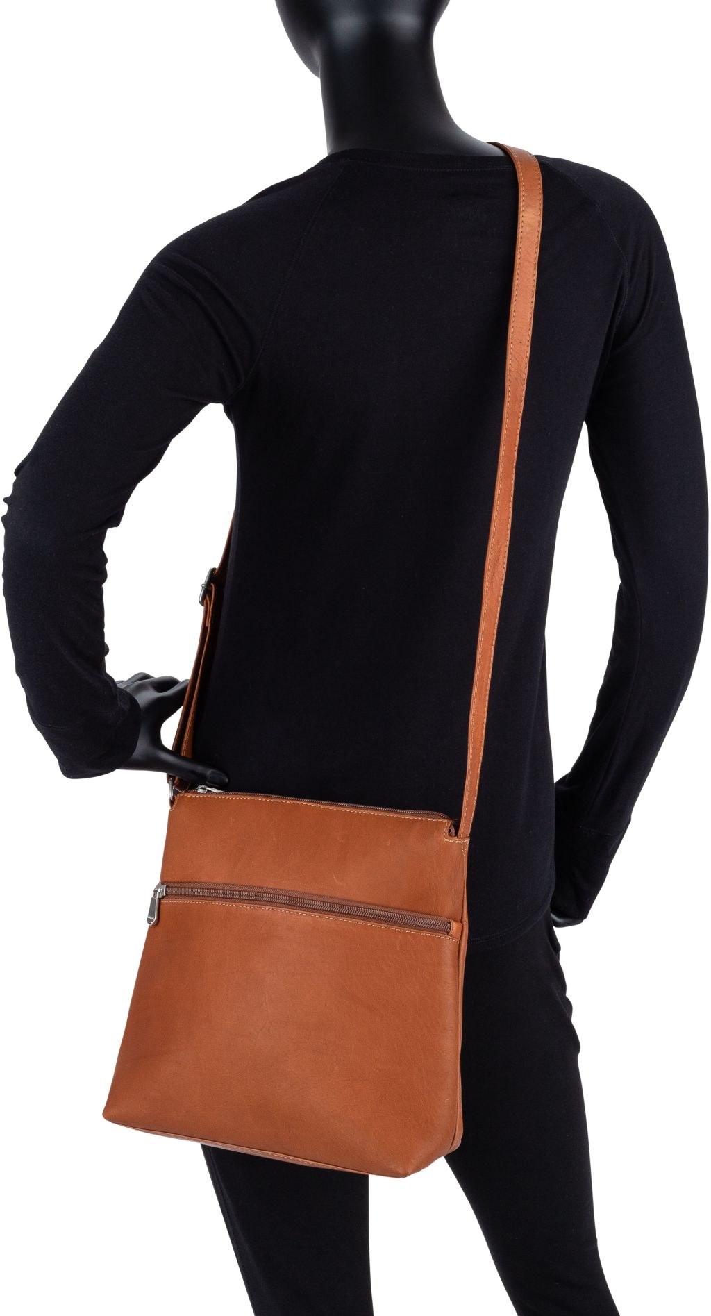 title:Le Donne Leather Ash Ridge Crossbody;color:CAFE