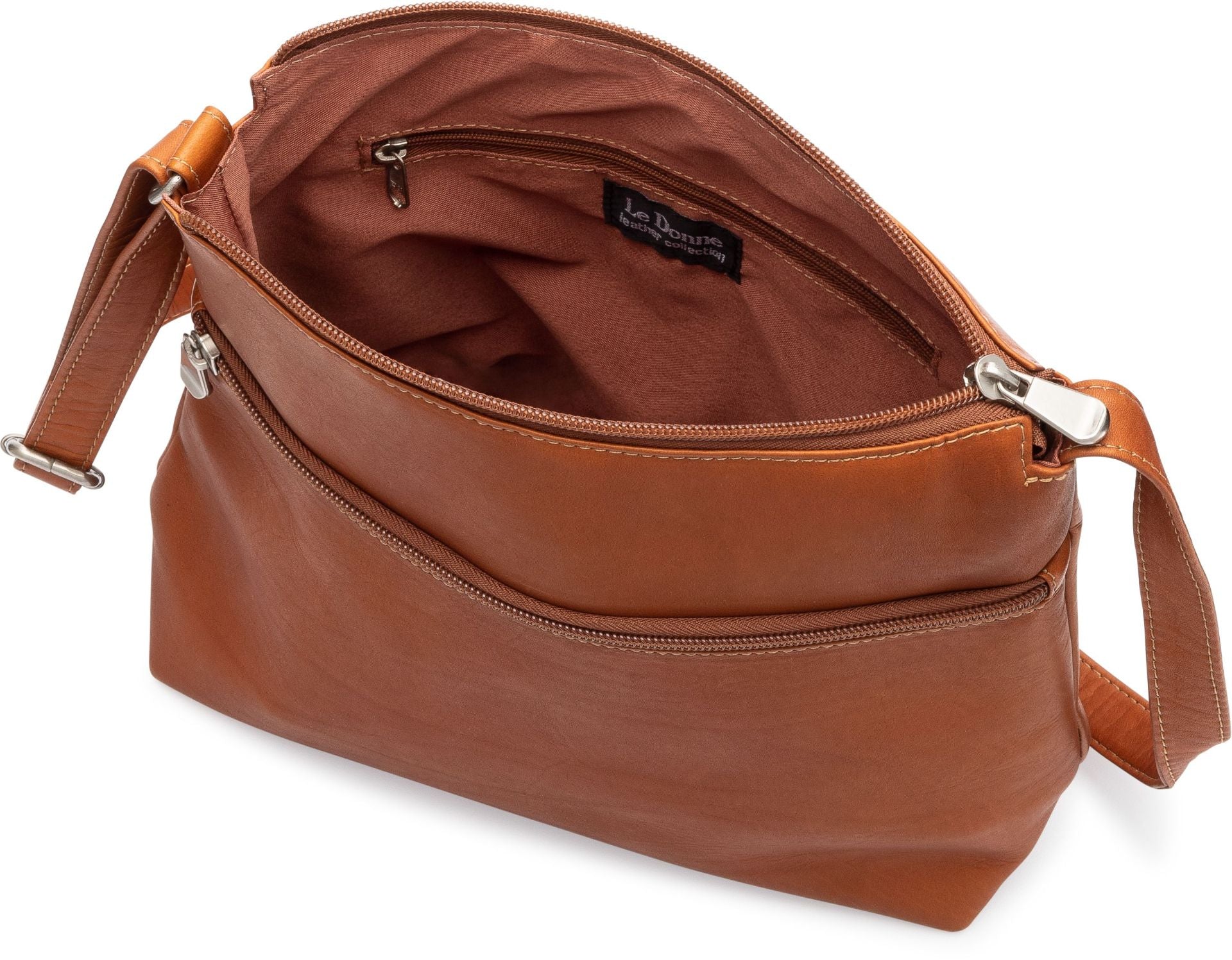 title:Le Donne Leather Ash Ridge Crossbody;color:TAN