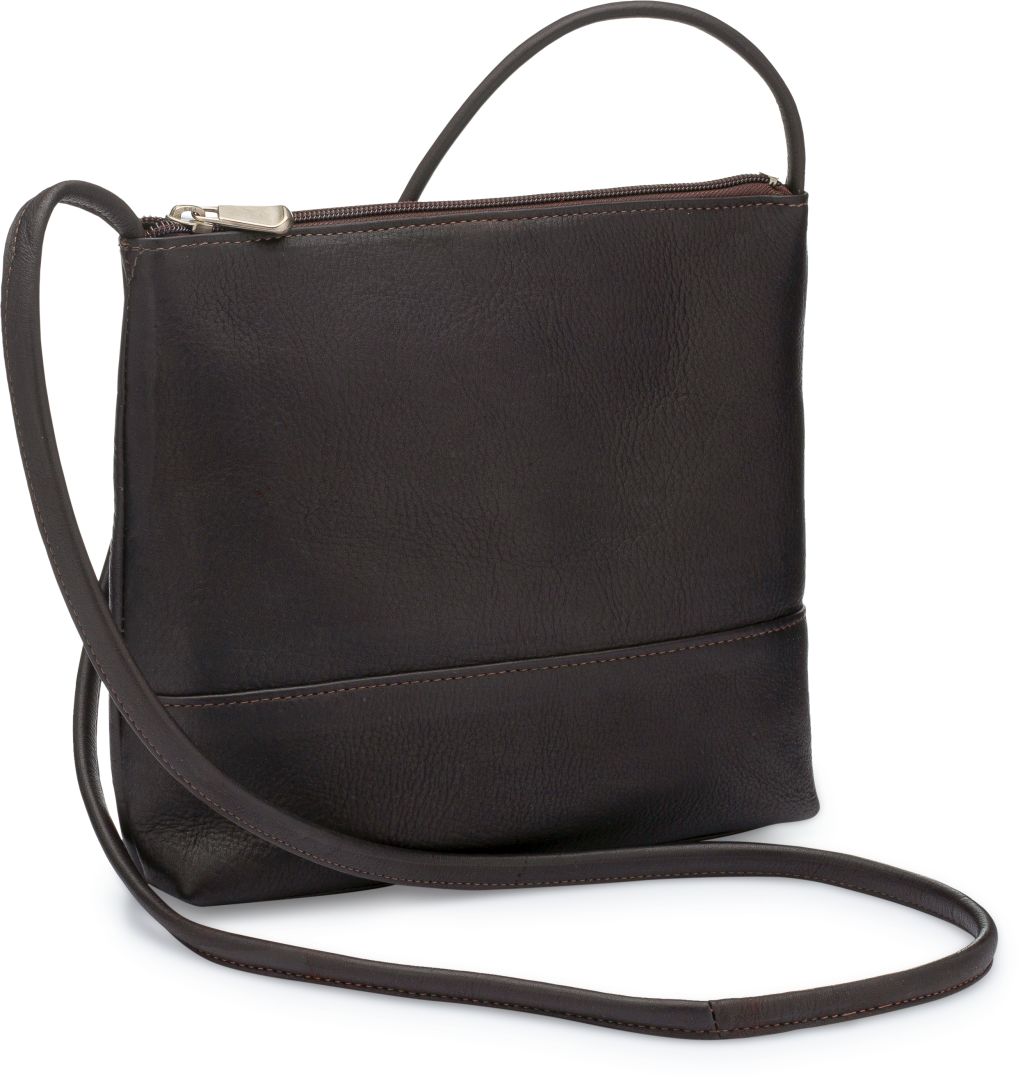 title:Le Donne Leather Carry Along Crossbody;color:CAFE