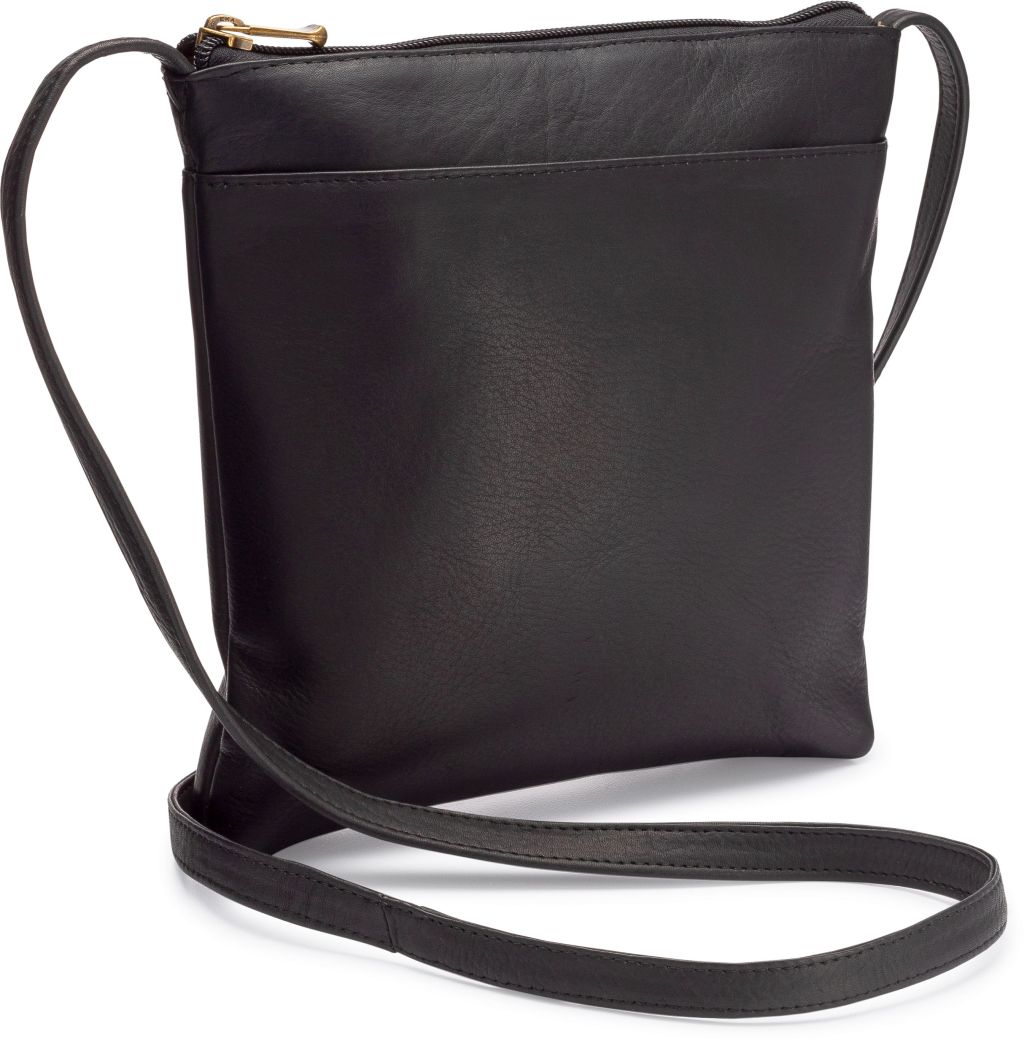 title:Le Donne Leather Telluride Crossbody;color:BLACK