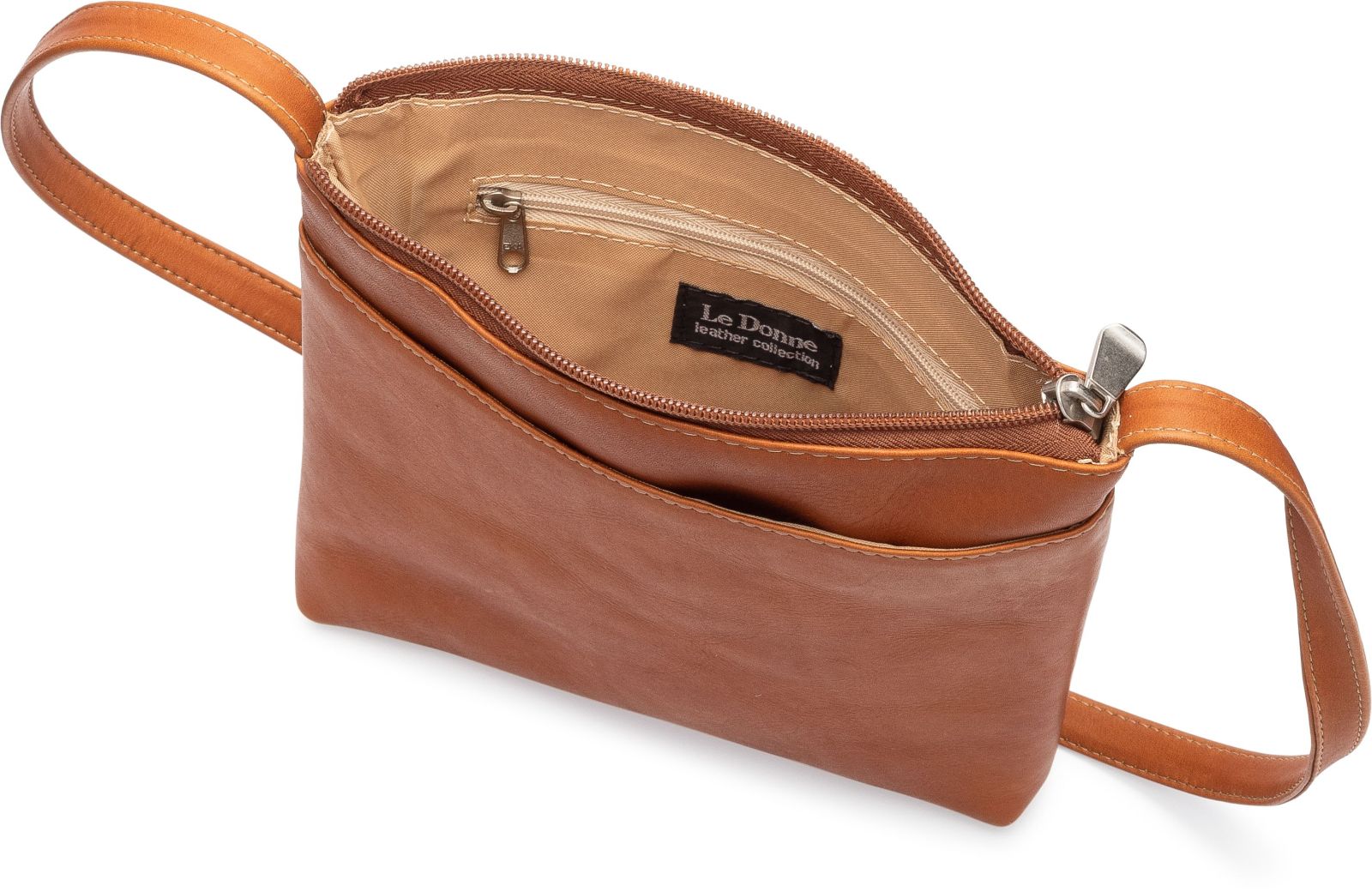 title:Le Donne Leather Telluride Crossbody;color:TAN