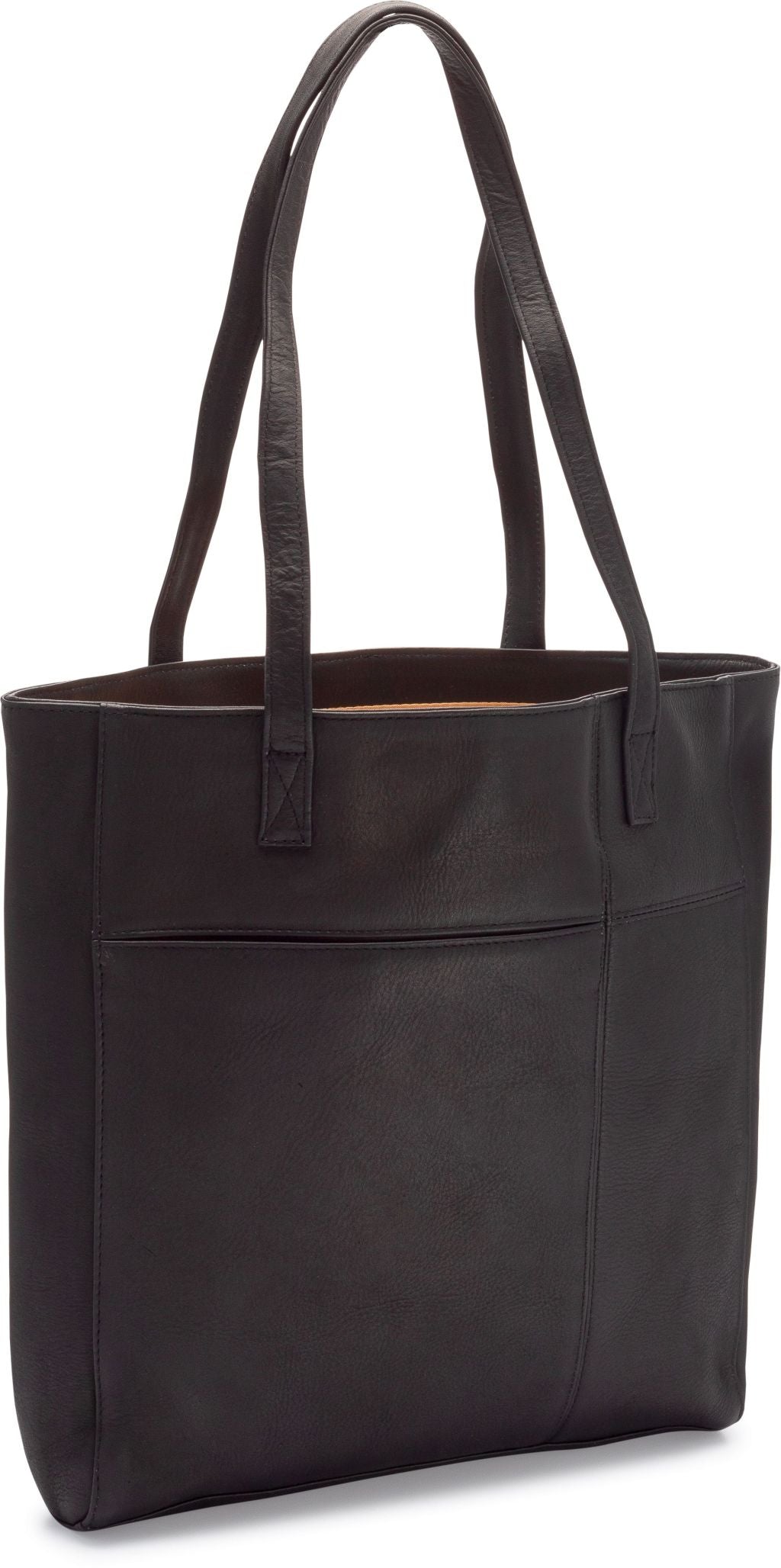 title:Le Donne Leather Spruce Shopper Tote;color:BLACK