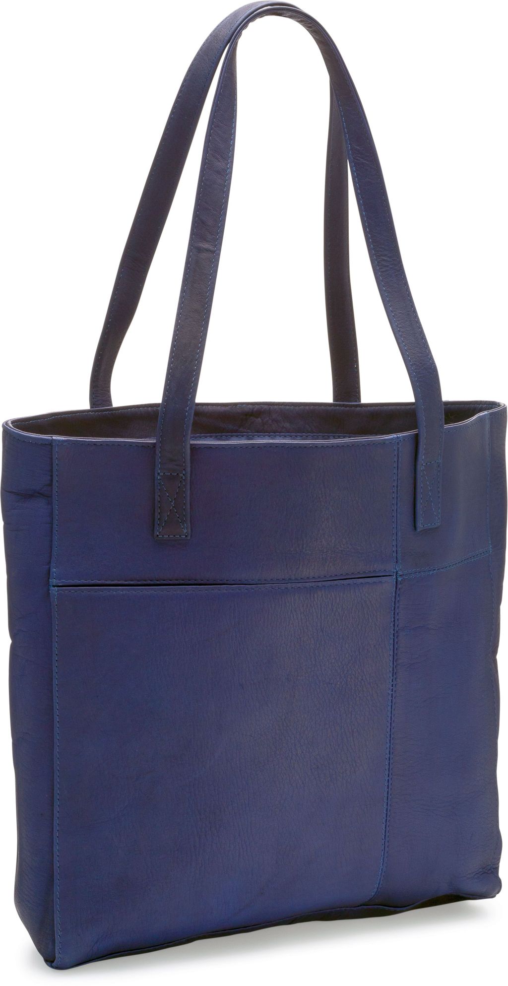 title:Le Donne Leather Spruce Shopper Tote;color:NAVY