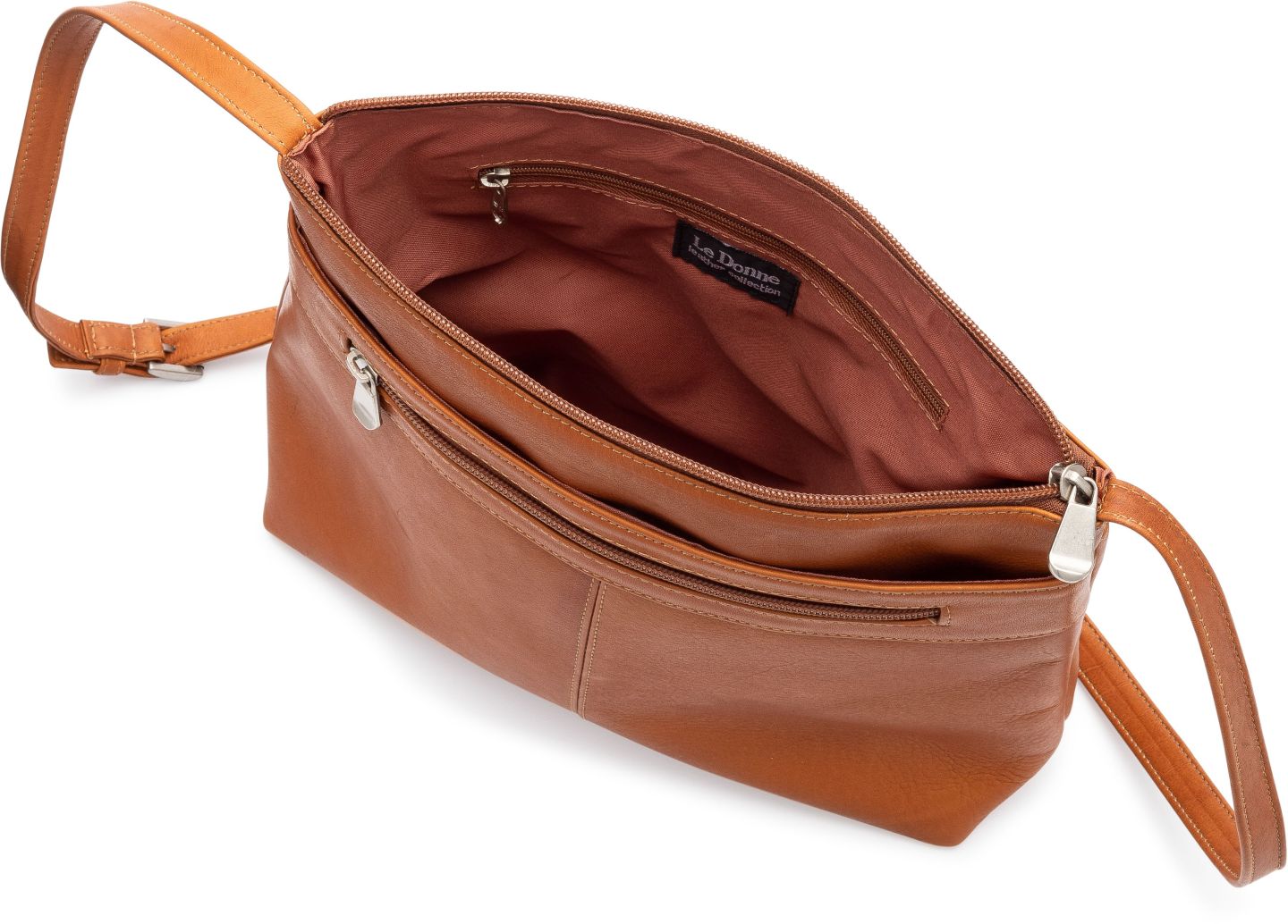 title:Le Donne Leather Glorienda Multi Bag;color:TAN