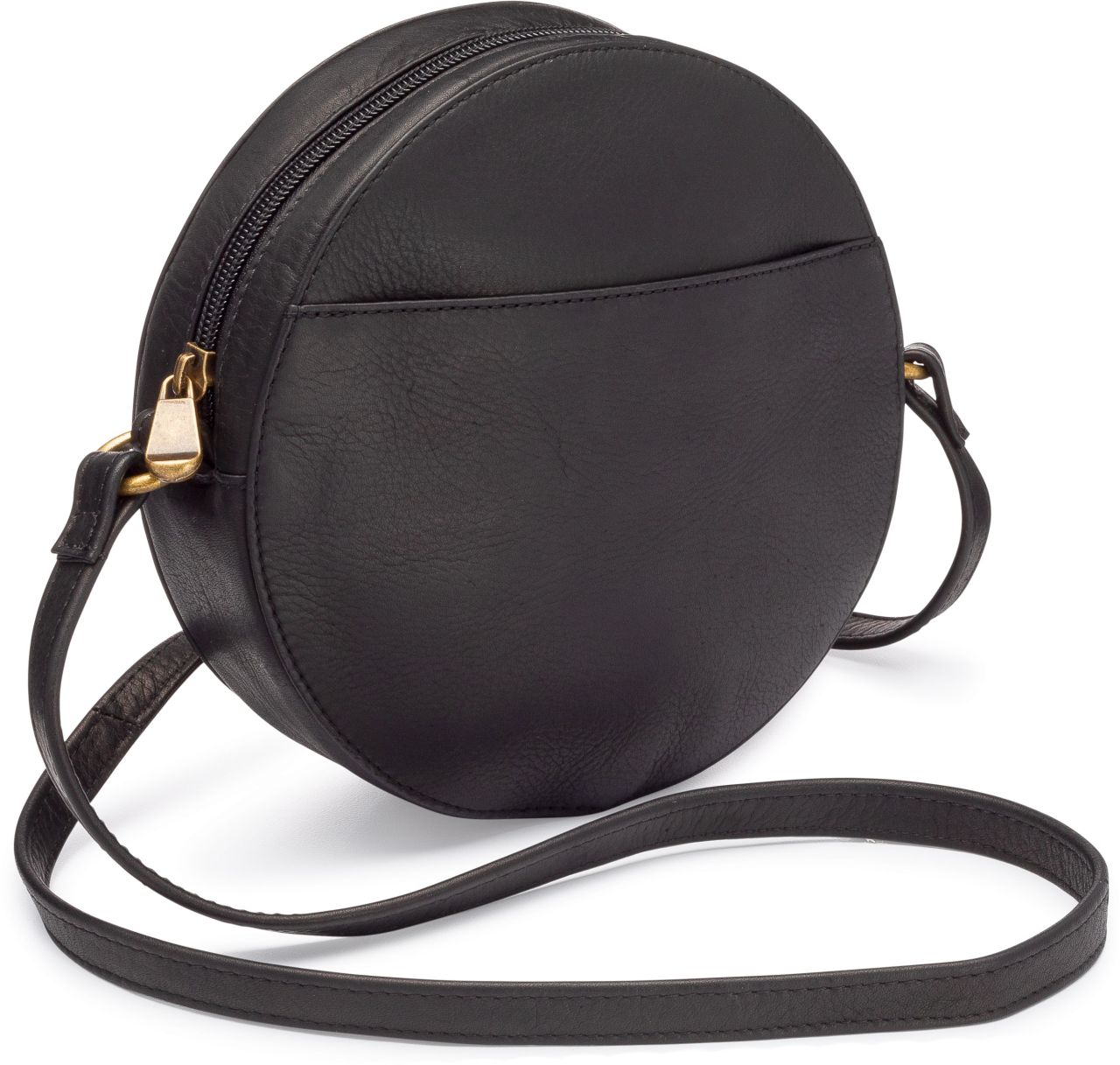 title:Le Donne Leather Canteen Crossbody;color:BLACK