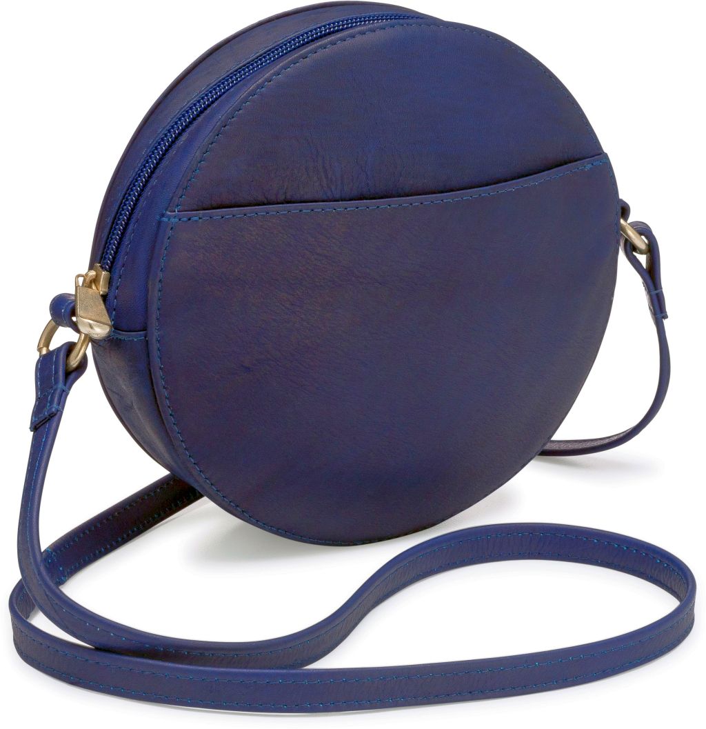 title:Le Donne Leather Canteen Crossbody;color:NAVY