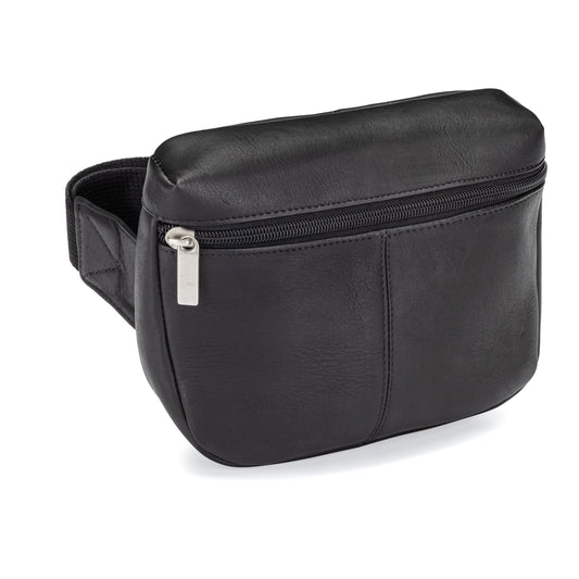 title:Le Donne Leather Switchback Waistbag;color:BLACK