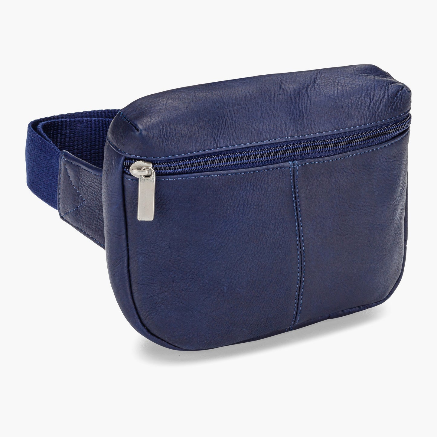 title:Le Donne Leather Switchback Waistbag;color:NAVY