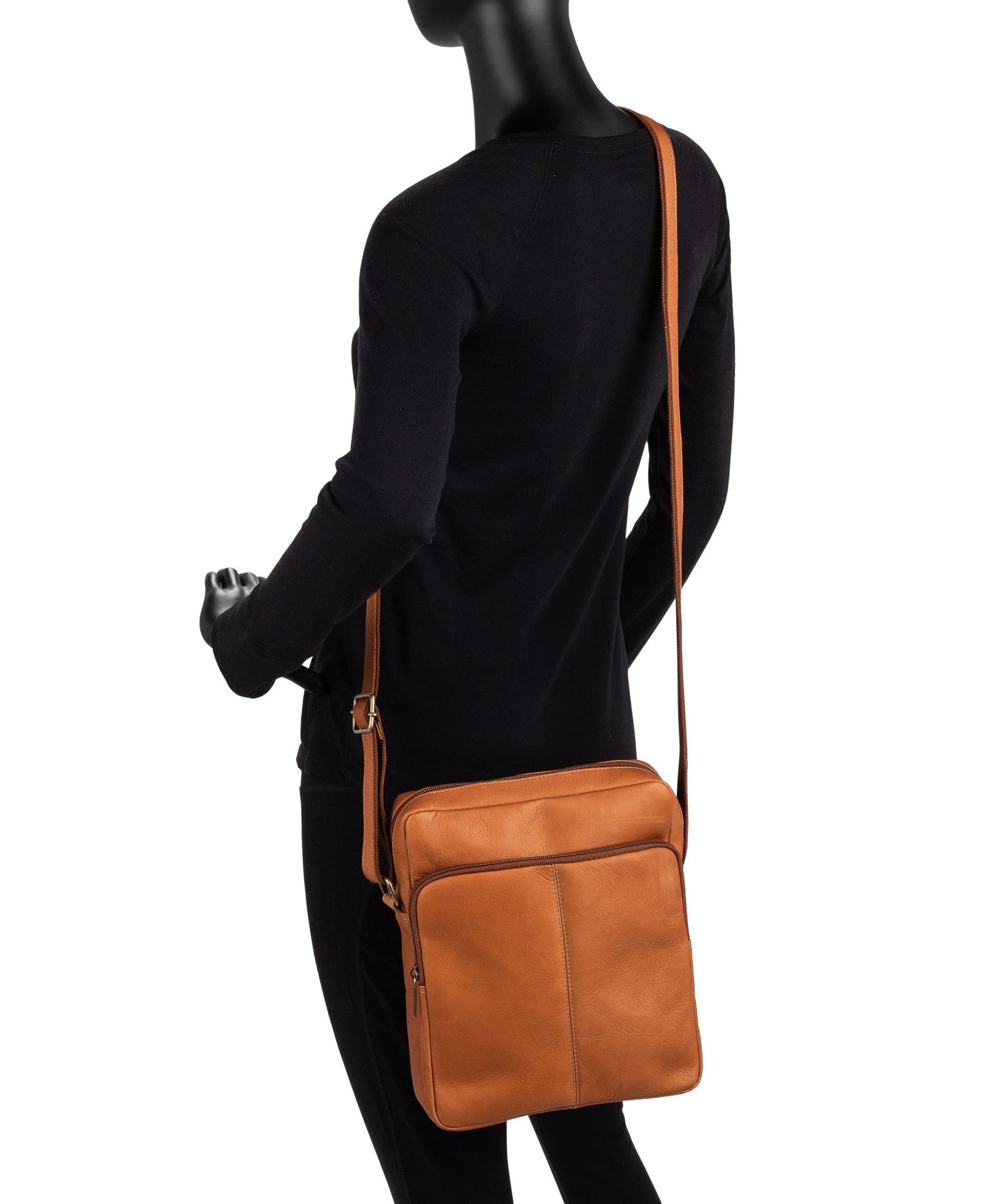 title:Le Donne Leather Multi Pocket Mens Bag;color:CAFE