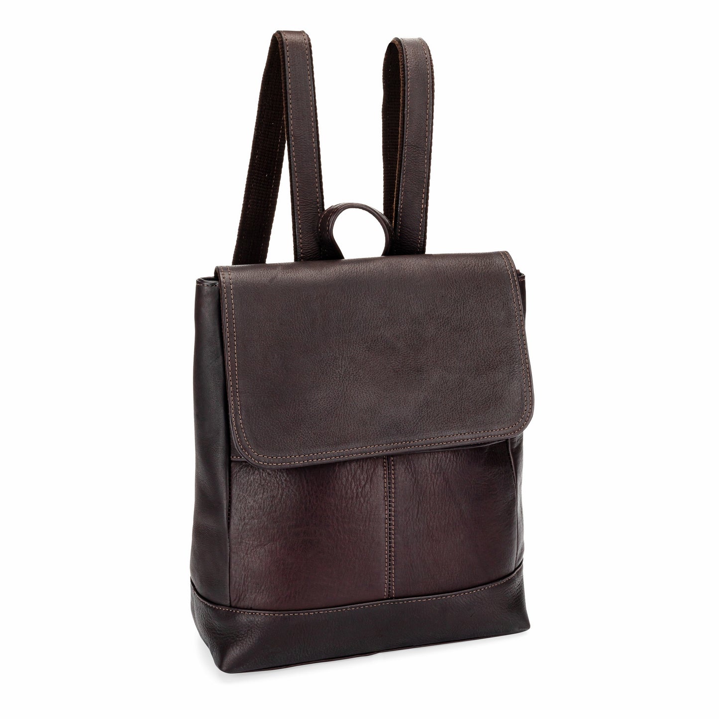 title:Leather Luna Backpack;color:Cafe