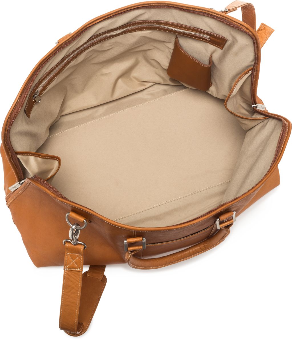 title:Le Donne Leather Drifter Duffel;color:CAFE