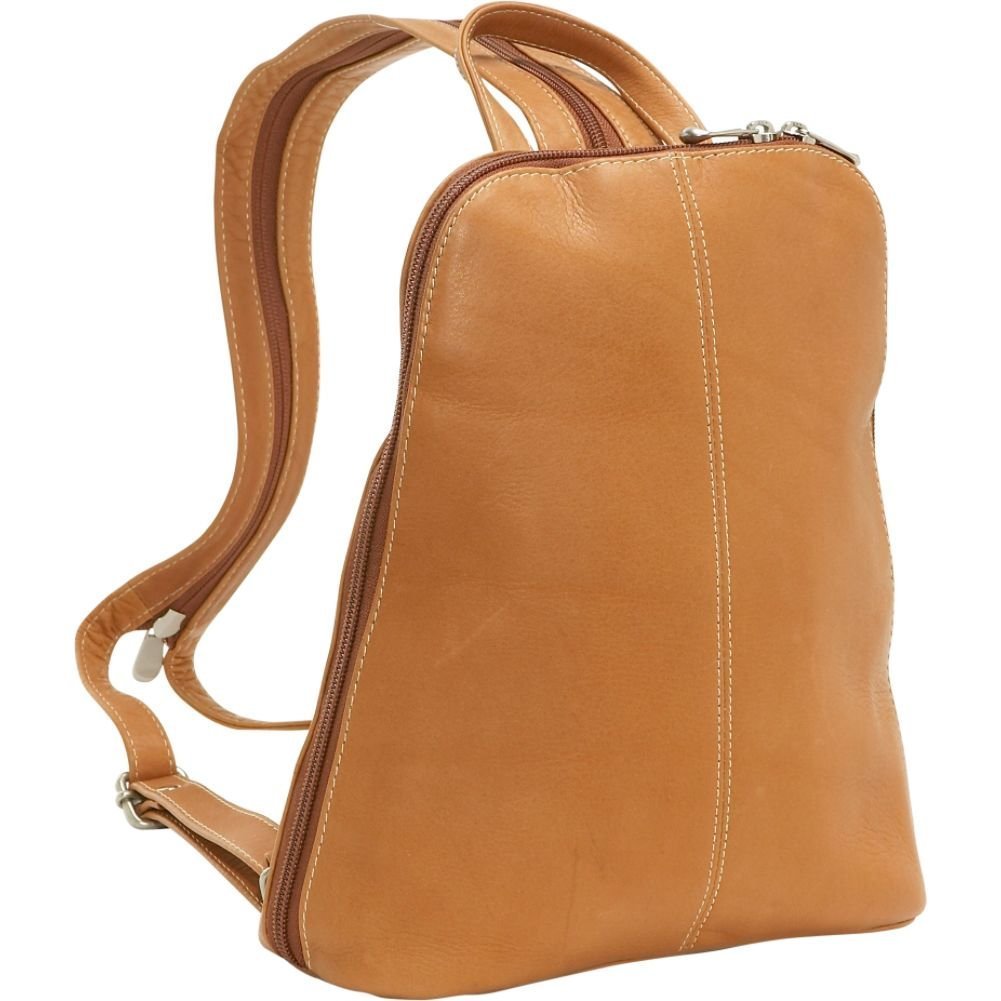 title:Le Donne Leather U-Zip Women's Sling/Backpack;color:TAN