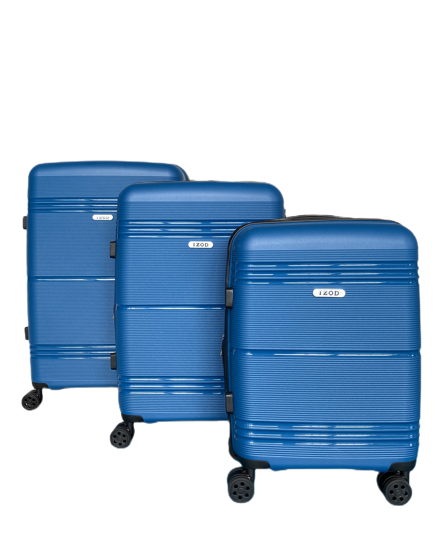 IZOD Legna Polycarbonate Hard shell Expandable Lightweight 360 Dual Spinning Wheels Combo Lock 28", 24", 20" 3 Piece Luggage Set